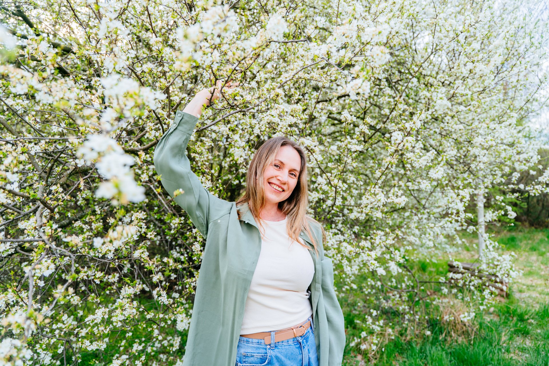 Lenteweer met bloesem