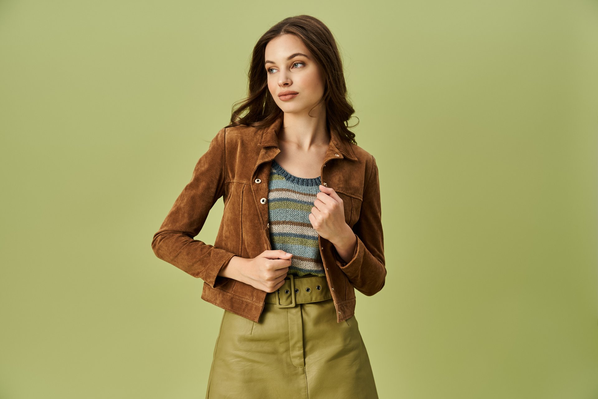 Korte jas tot op de heup