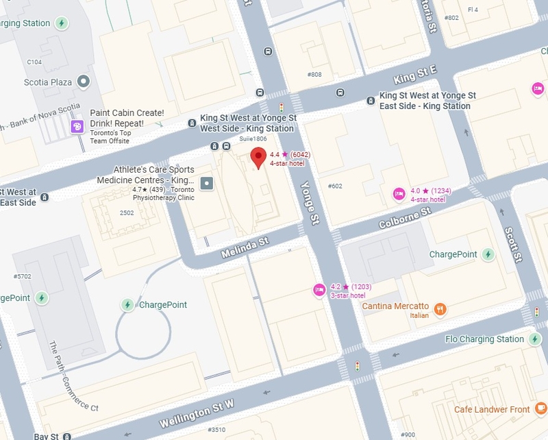 Map of Grand Banking Hall, One King West 