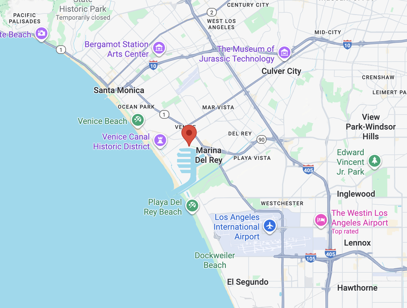 Map of The Ritz-Carlton, Marina del Rey