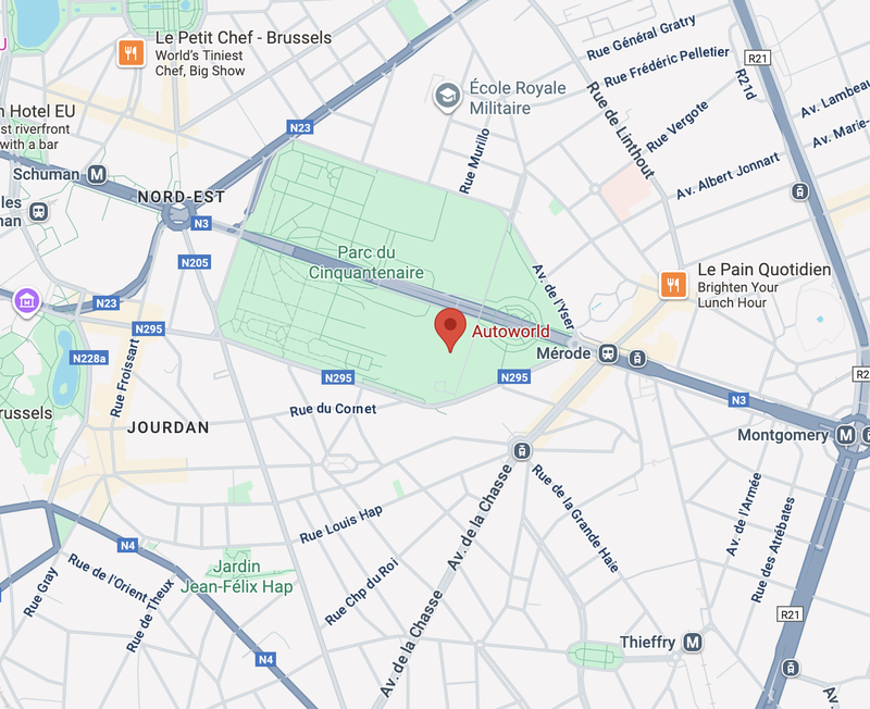 Map of Autoworld