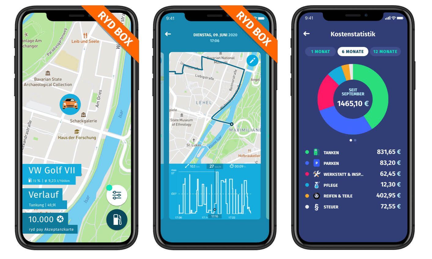rydbox app screenshots