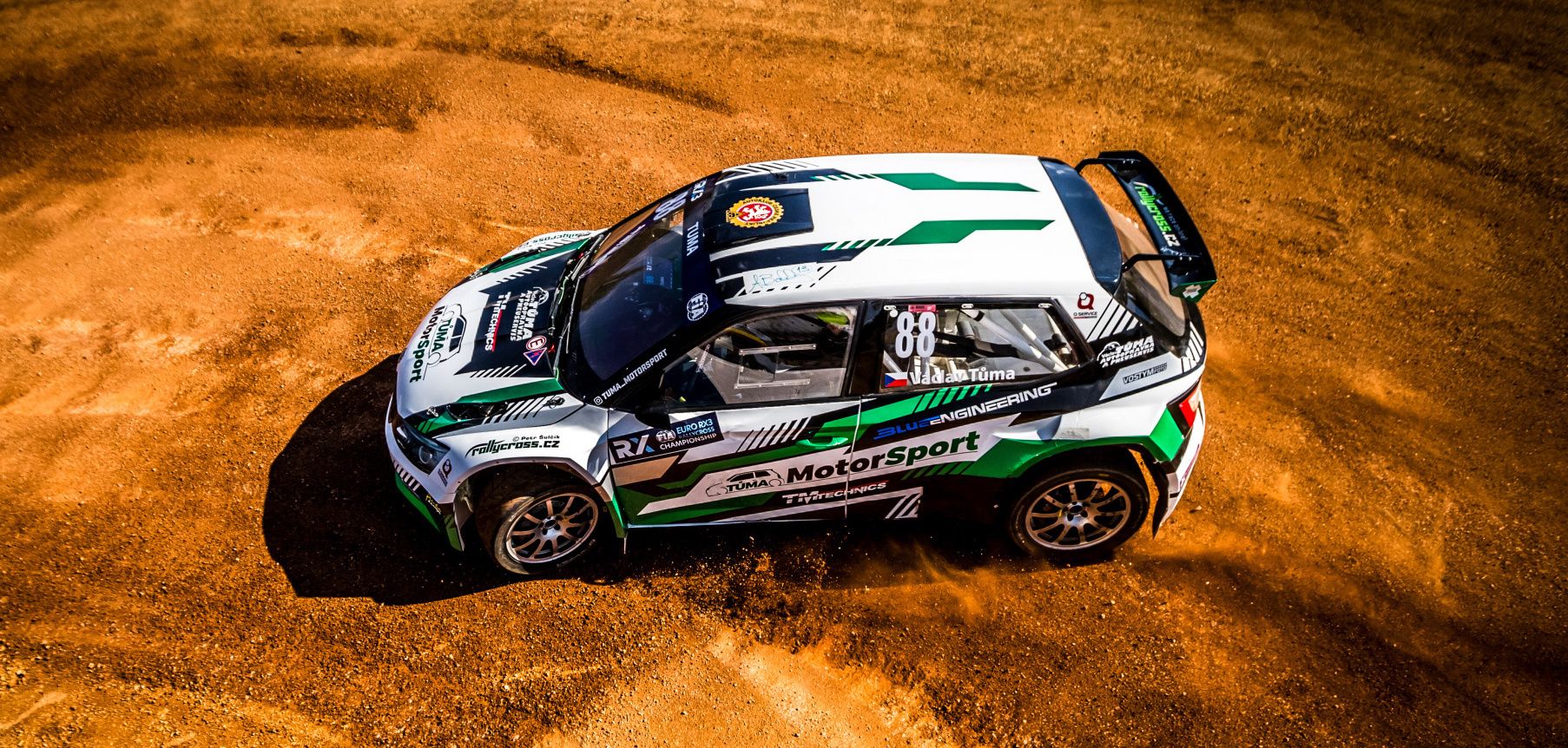 Václav Tůma in action in Euro RX3 at Nyirád in Hungary in 2025