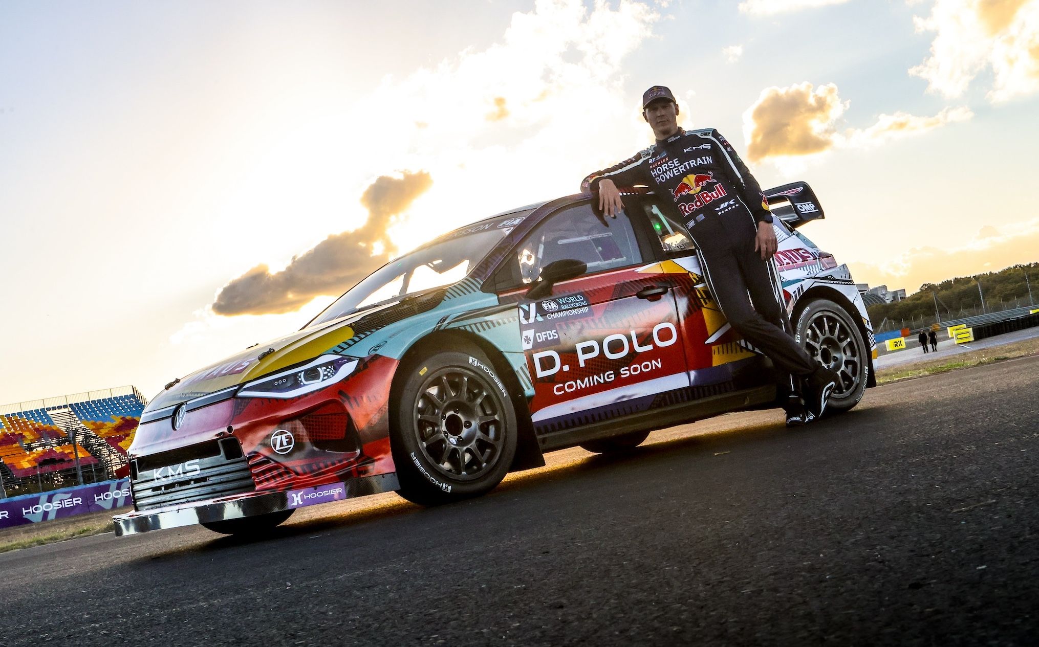Johan Kristoffersson with his specially-liveried Volkswagen Polo at World RX of Türkiye in 2025
