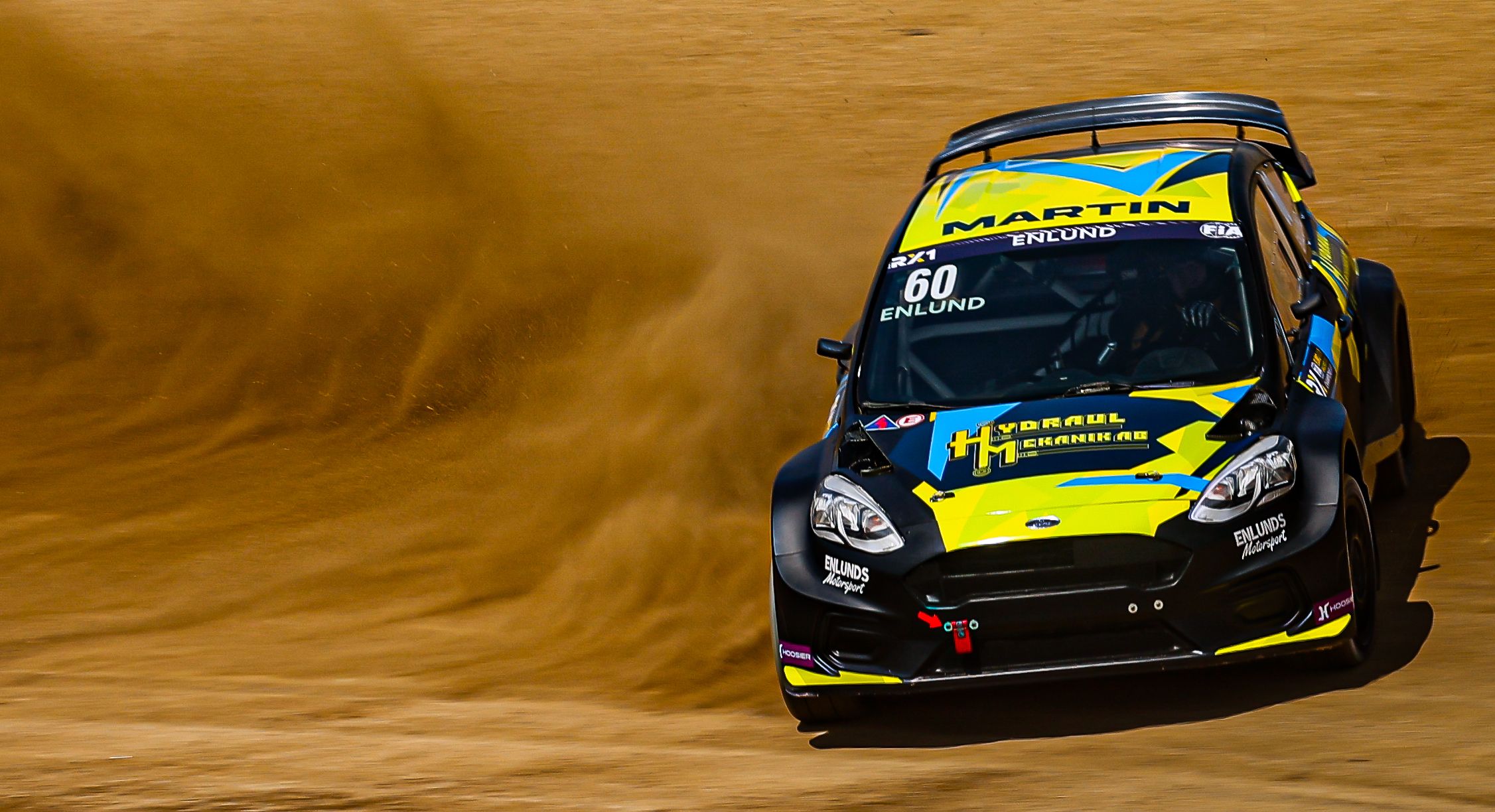Martin Enlund in action in Euro RX1 at Lousada in Portugal in 2025