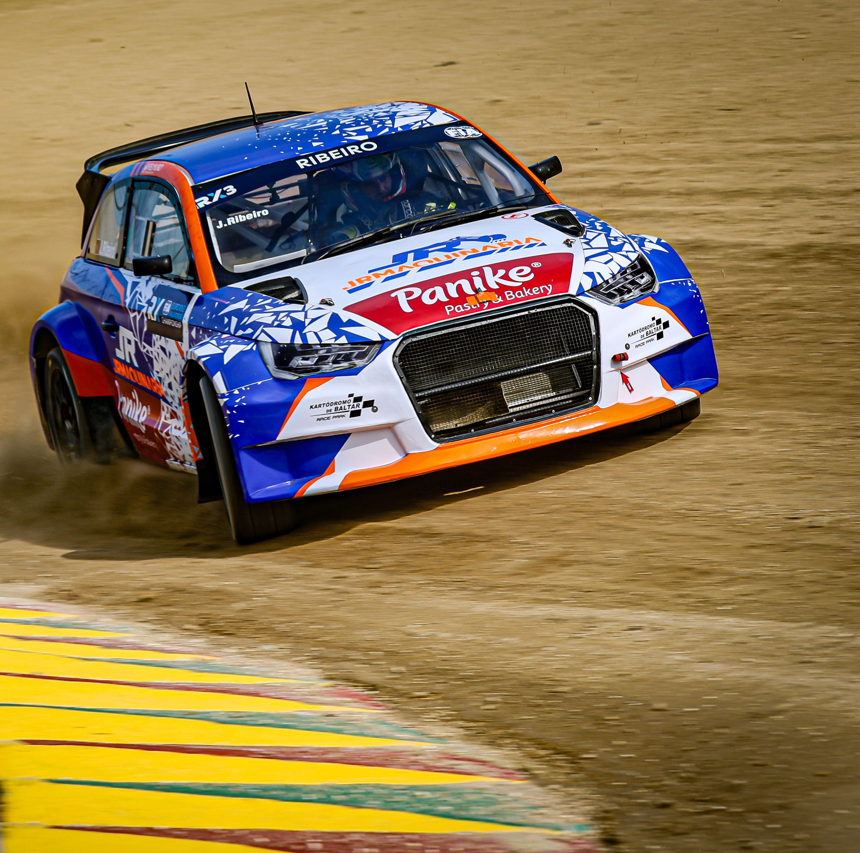 Audi ace João Ribeiro in action in Euro RX3 in 2025
