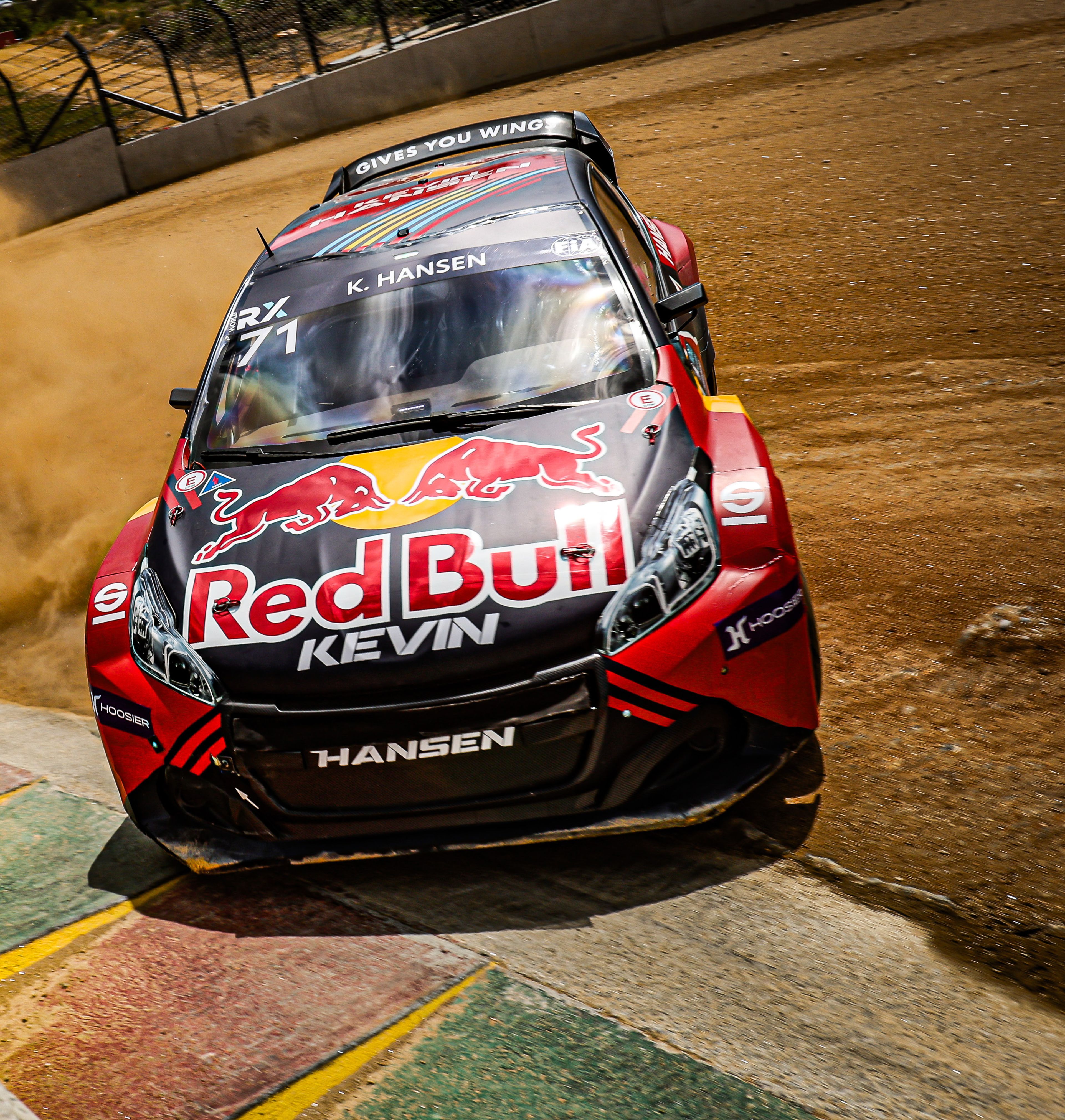 Kevin Hansen in action during World RX of Hungary at Nyirád in 2025