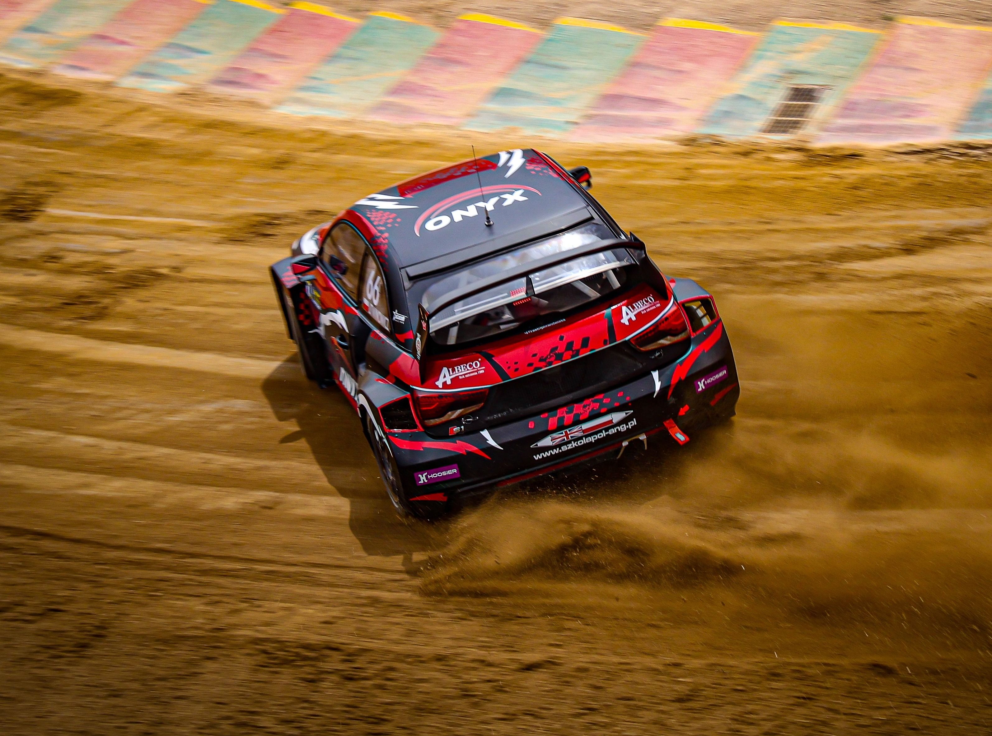 Damian Litwinowicz in Euro RX1 action at Nyirád in 2025 (4)