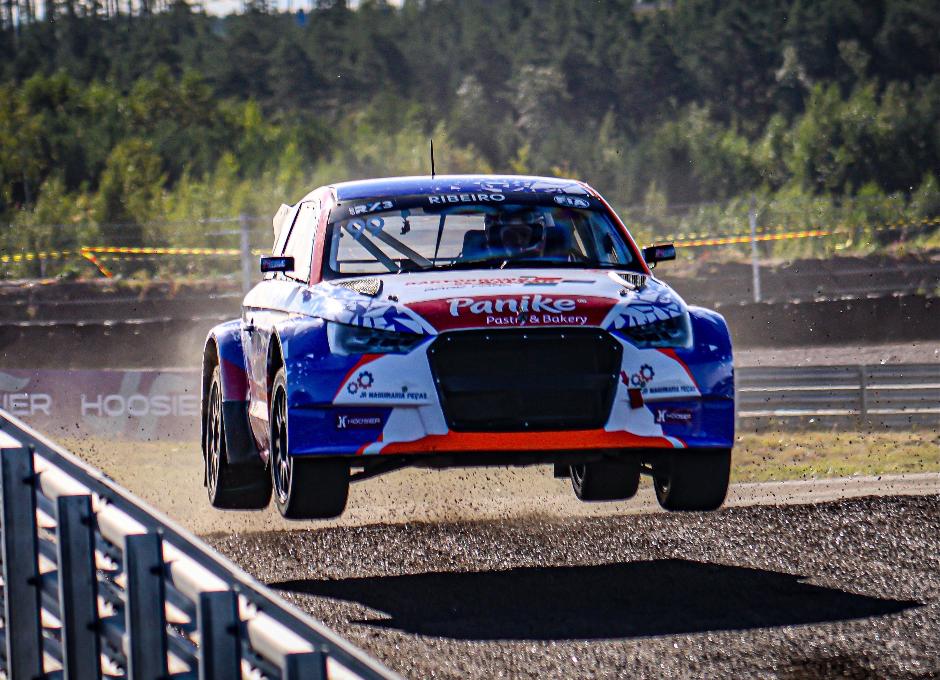 João Ribeiro in action in Euro RX3 at Finland's KymiRing in 2025 (1)
