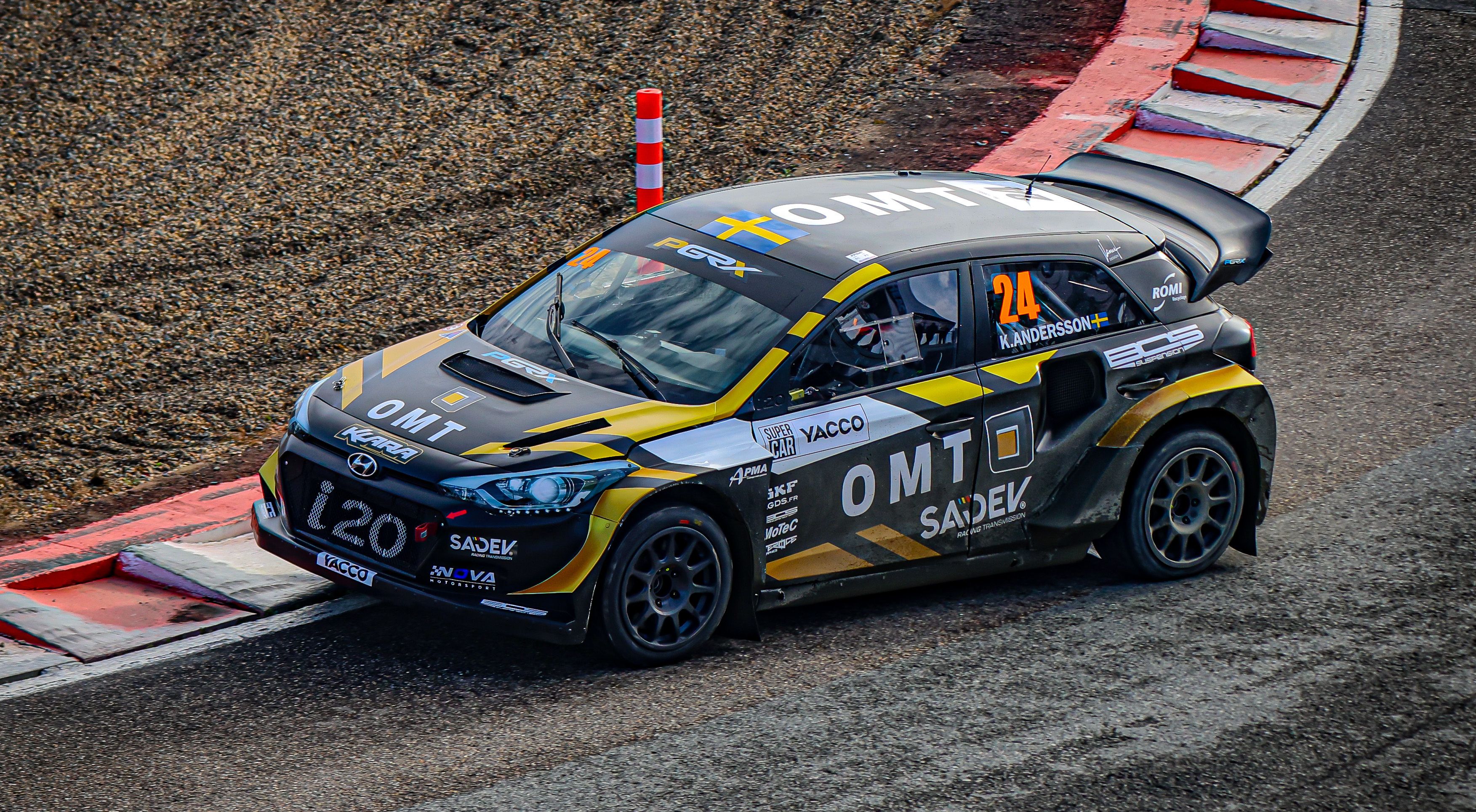 Klara Andersson in action at Lohéac in  France in 2025