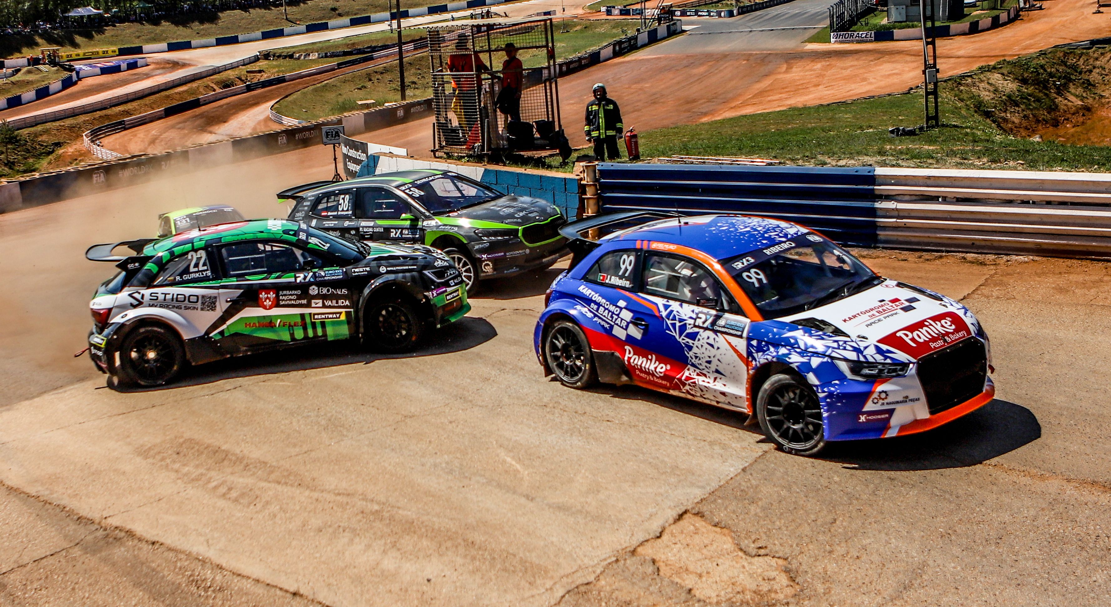 João Ribeiro leads the Euro RX3 field at Nyirád in Hungary in 2025