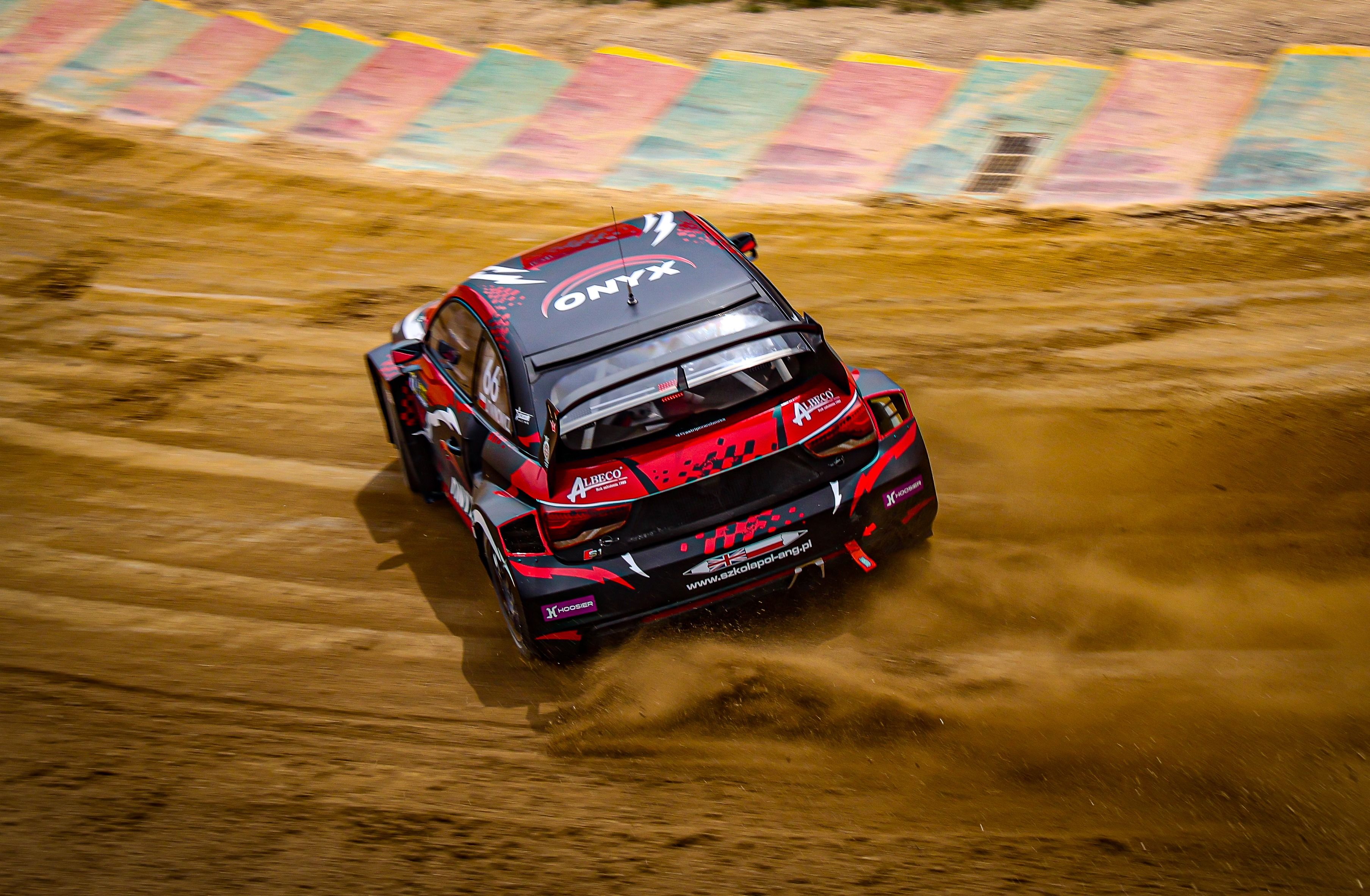 Damian Litwinowicz in Euro RX1 action at Nyirád in 2025 (2)