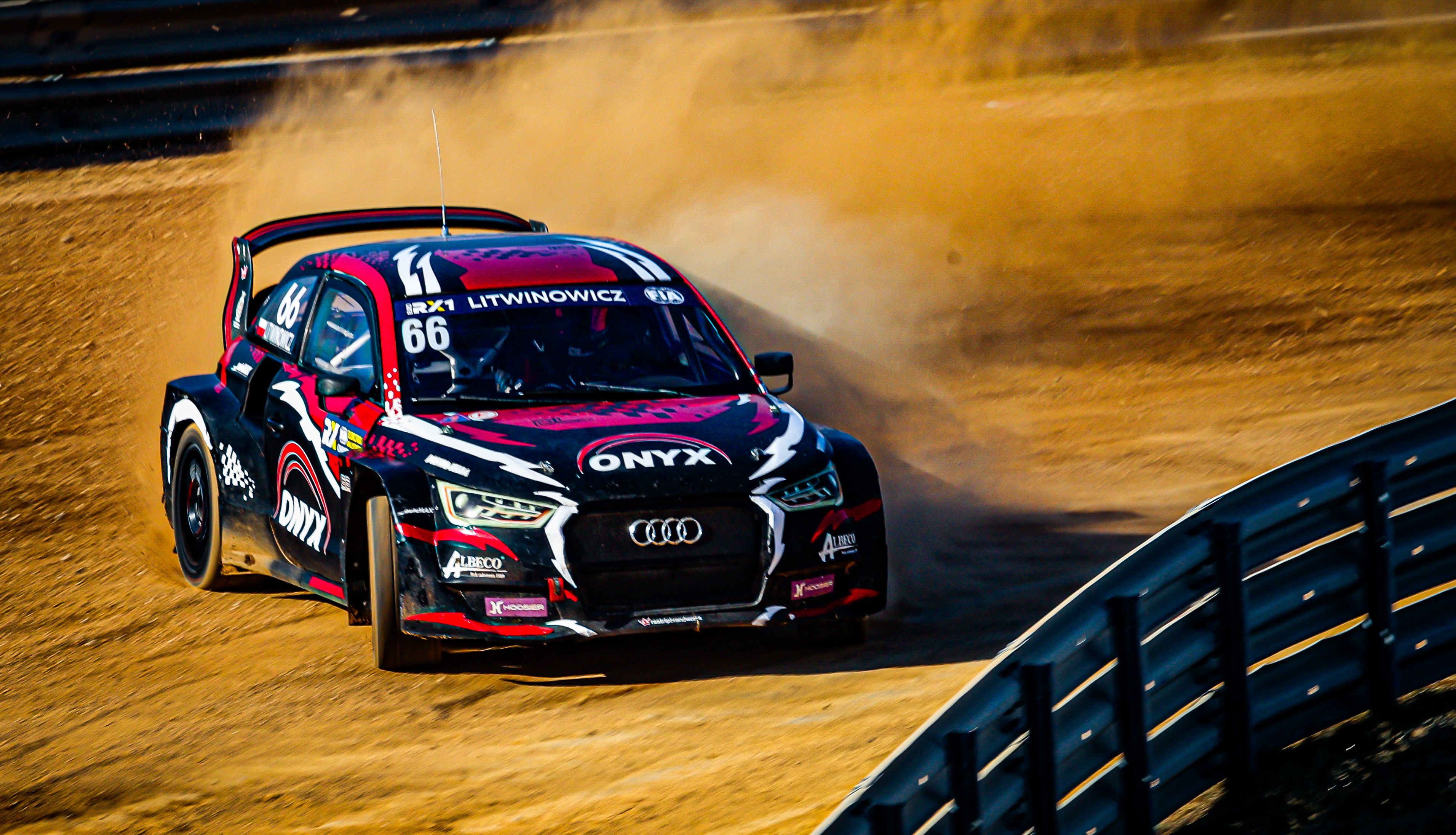 Damian Litwinowicz on-track during the 2025 Euro RX1 season finale in Istanbul, Türkiye