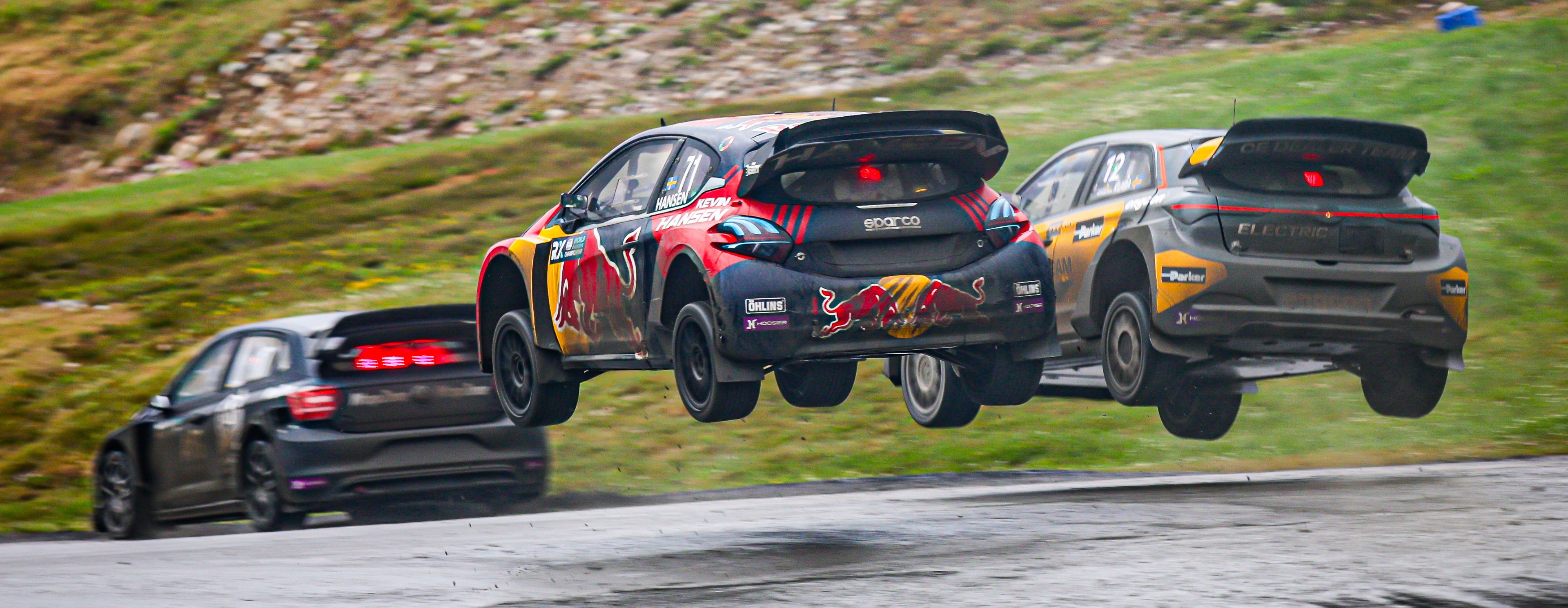 World RX action at Höljes in Sweden in 2025