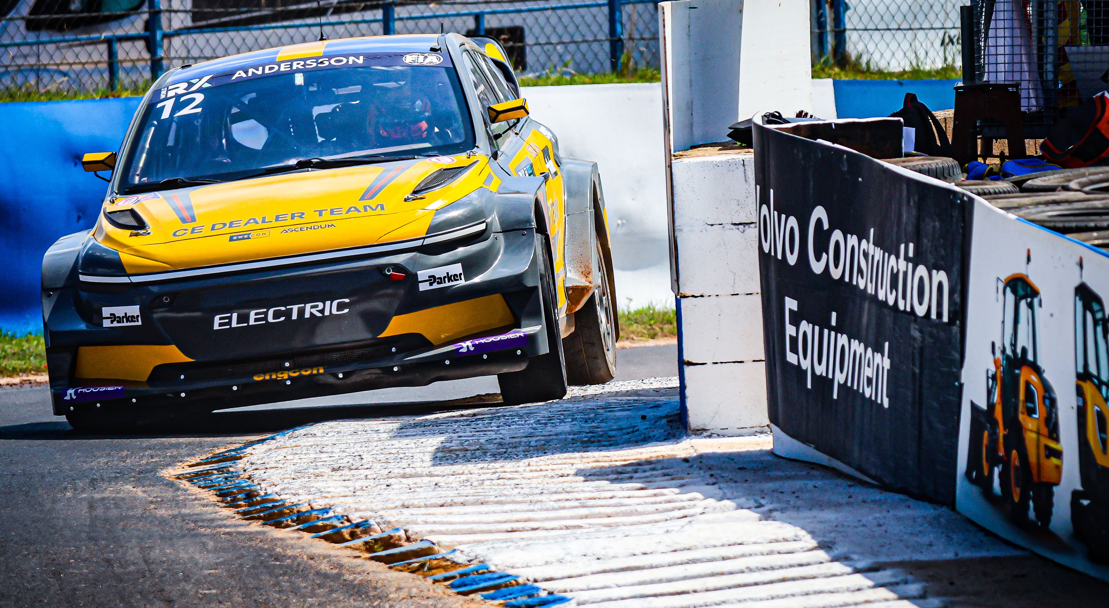 Klara Andersson in action at World RX of Hungary 2025