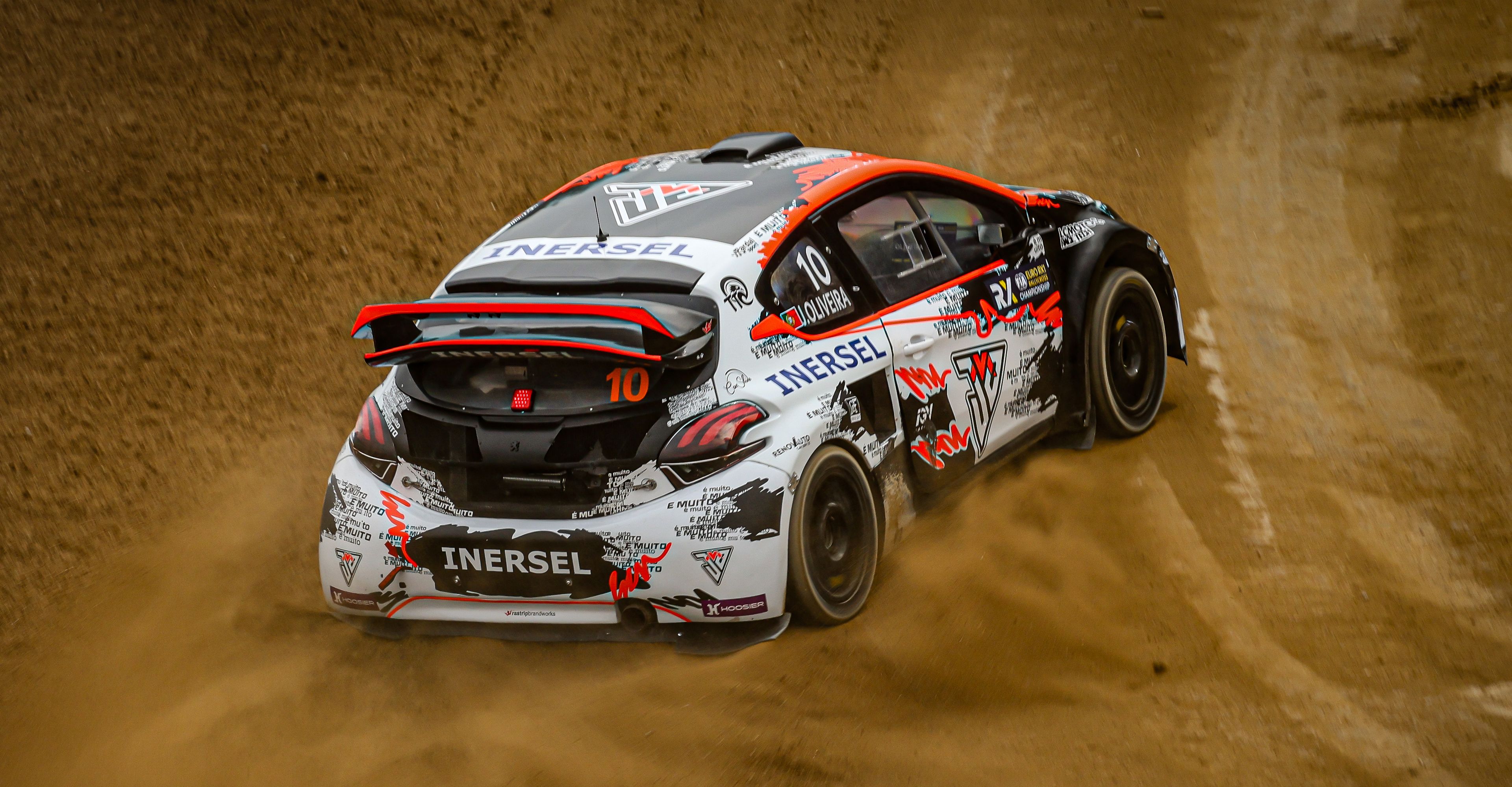 José Oliveira in action in Euro RX1 on home soil at Lousada in Portugal in 2025