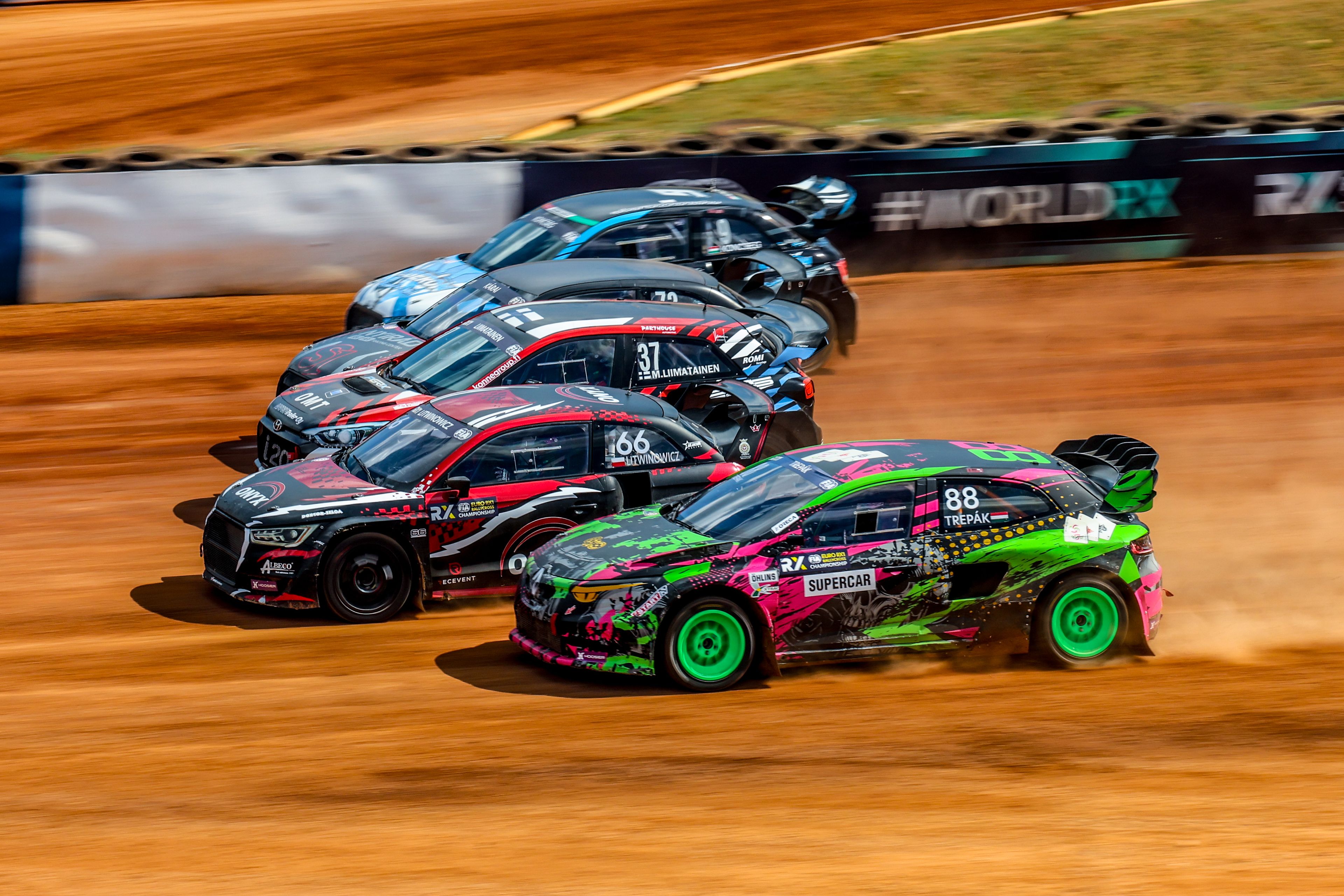 Andor Trépak in action during World RX of Hungary 2025