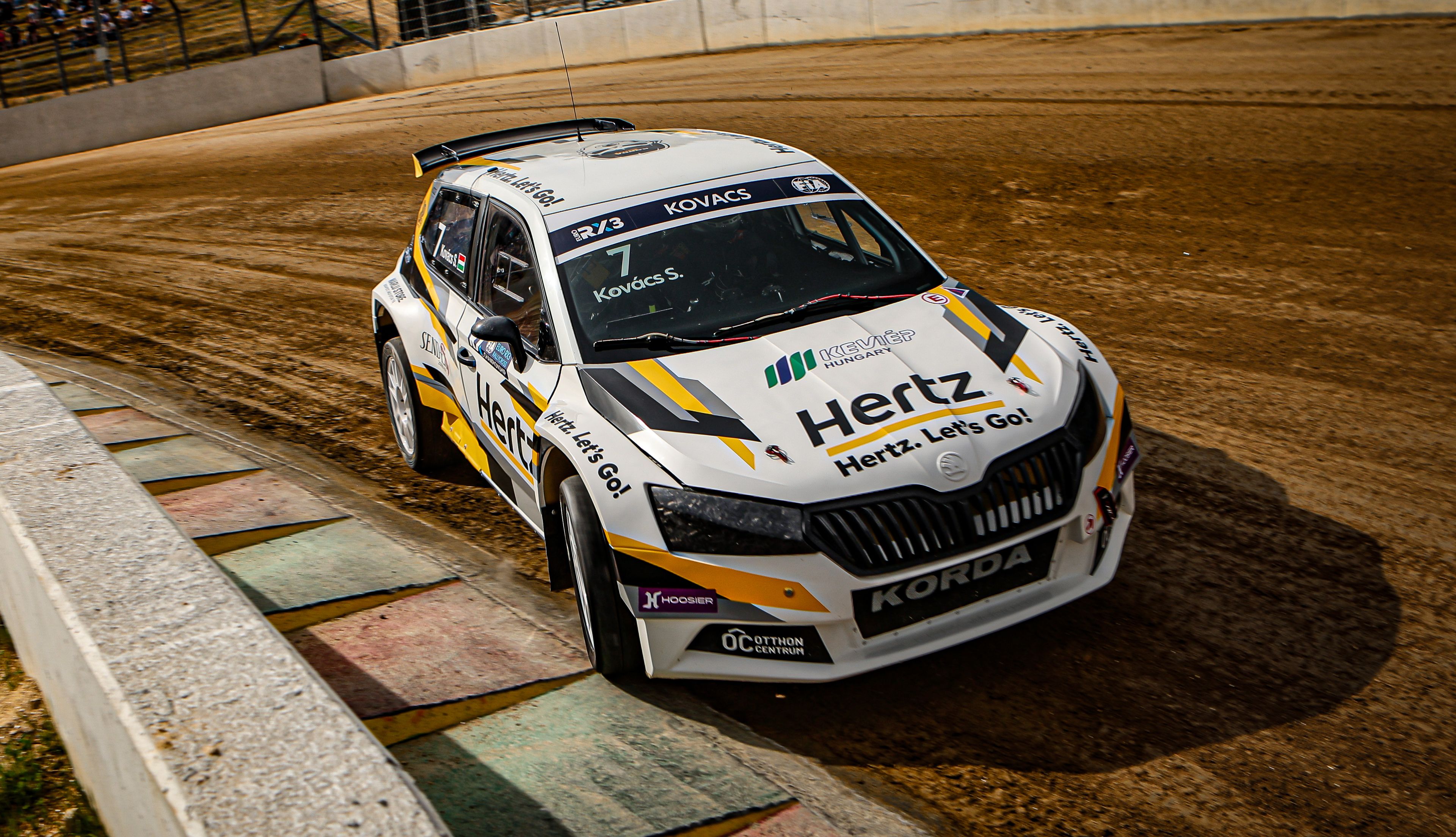 Sámuel Kovács in action in Euro RX3 on home soil at Nyirád in Hungary in 2025