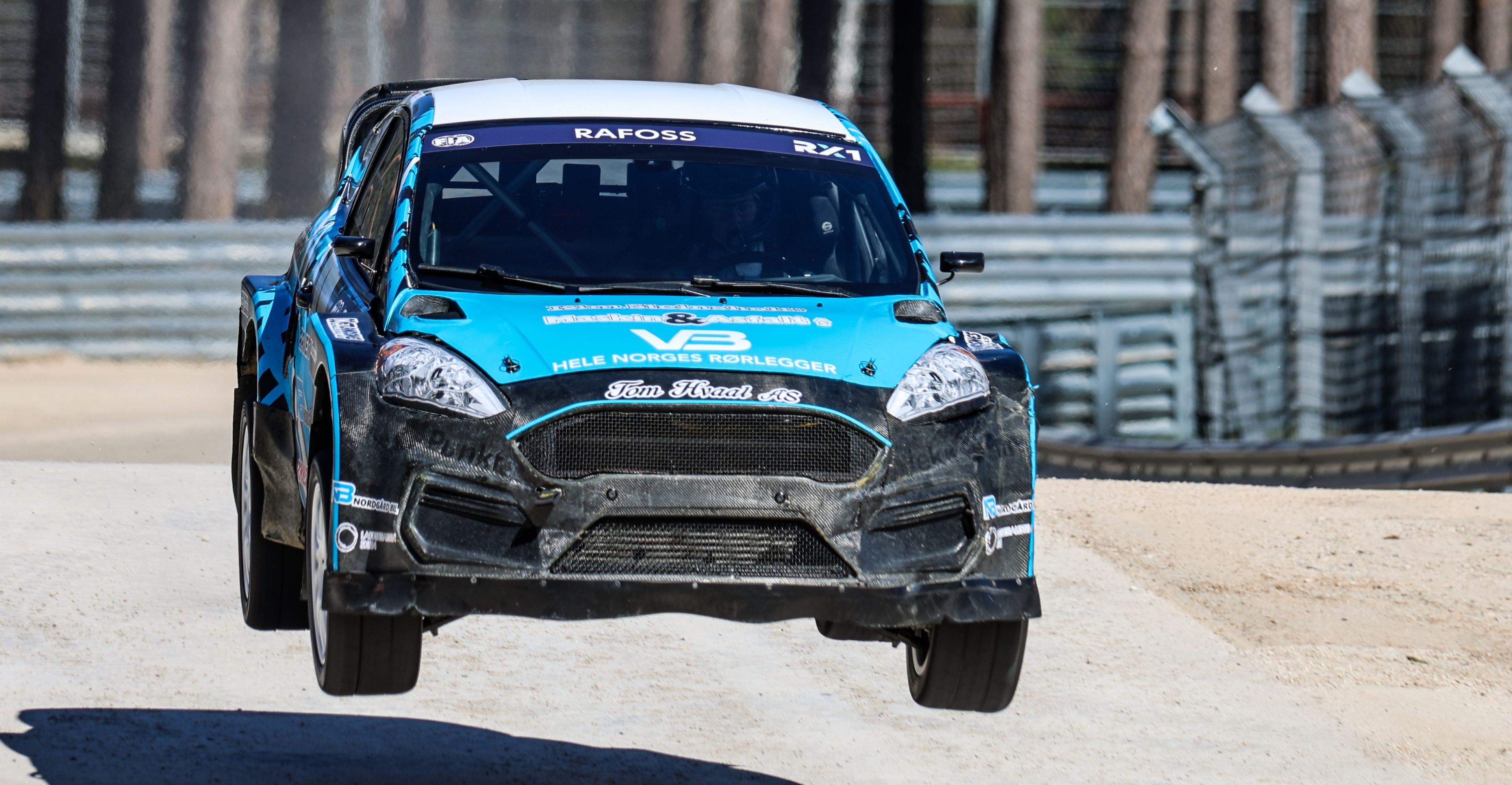 Euro RX1 competitor, Johannes Rafoss on-track during the 2026 pre-season group test in Rīga