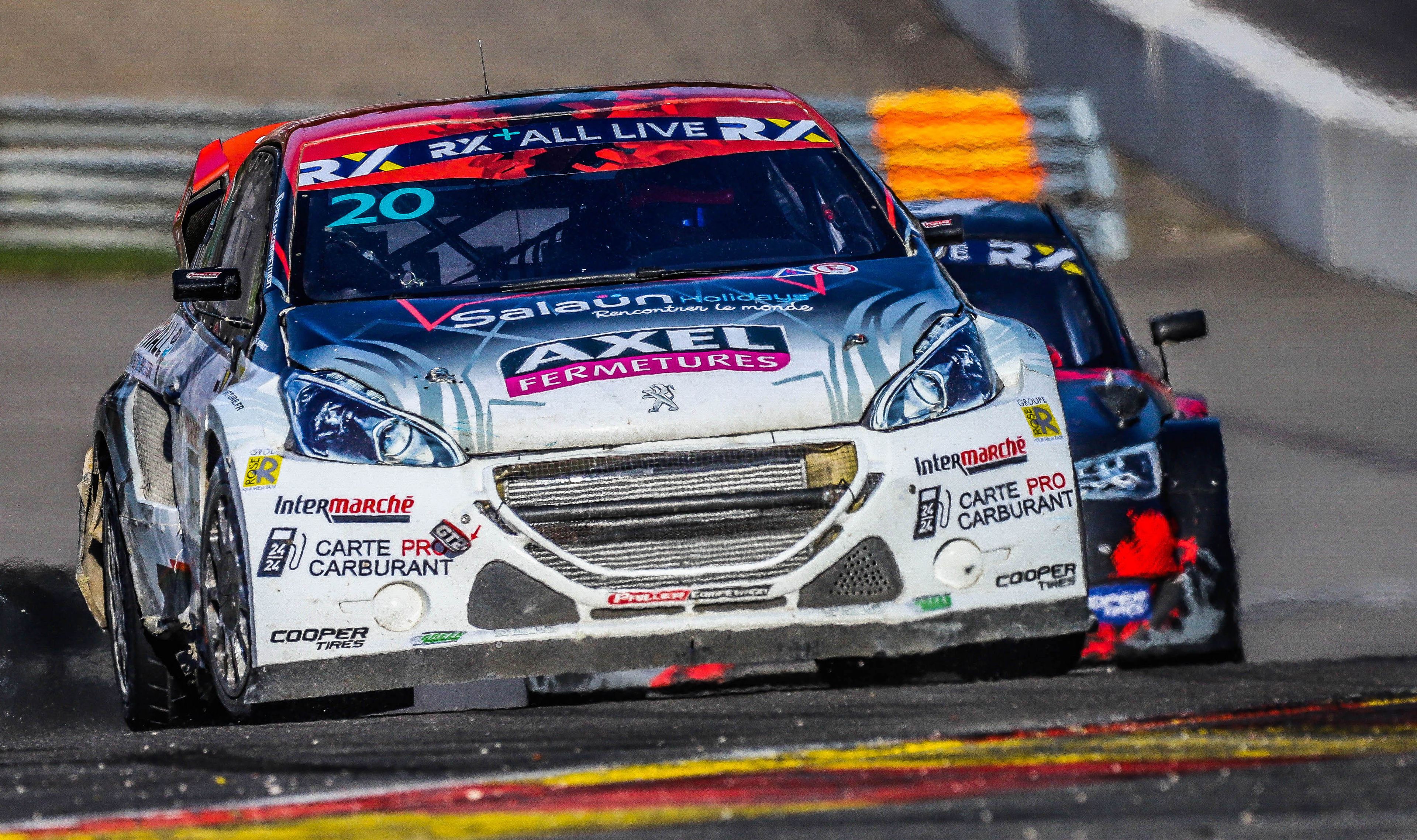 Fabien Pailler on-track in Euro RX1 at Spa-Francorchamps in Belgium in 2021