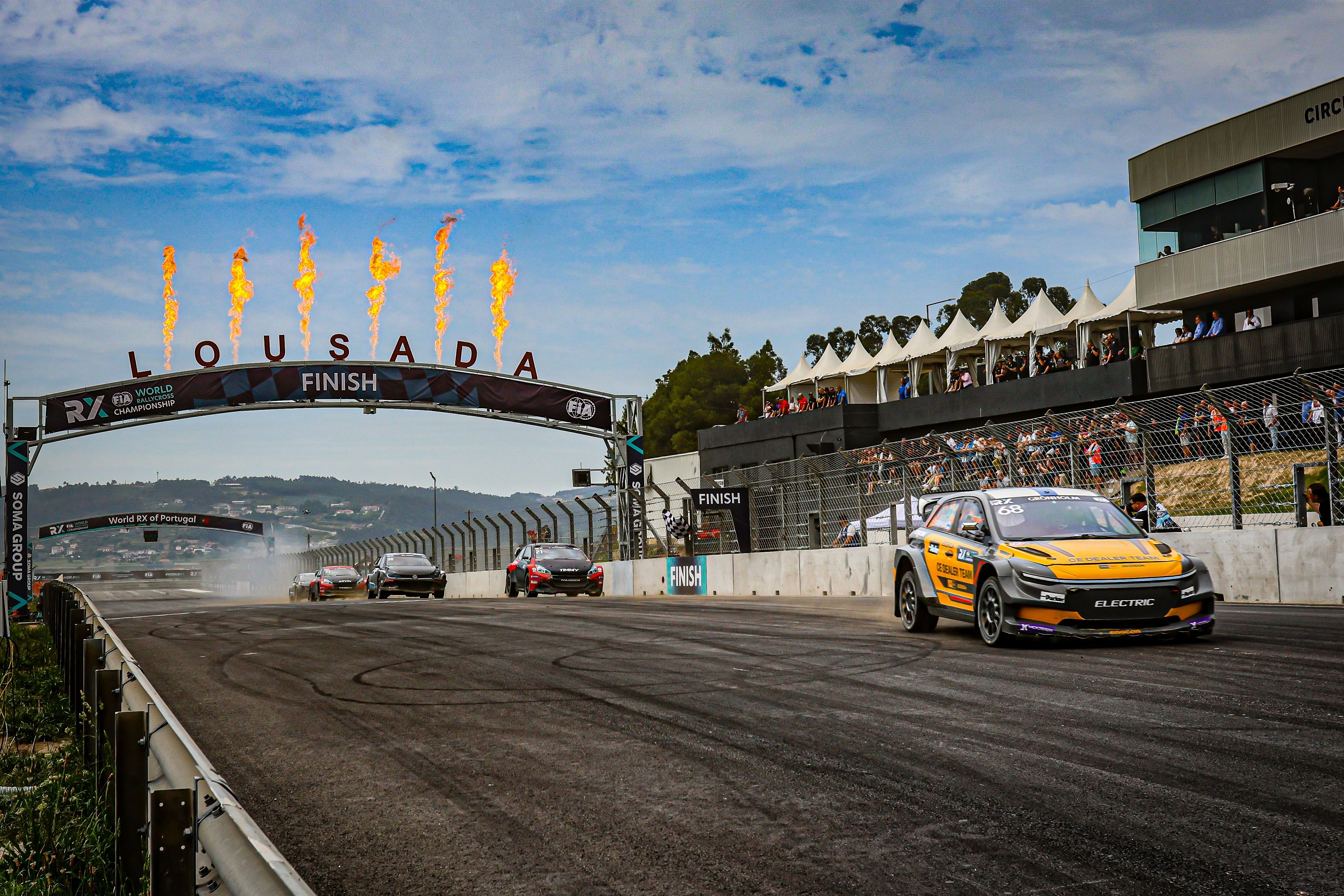 World Rallycross Cars on track