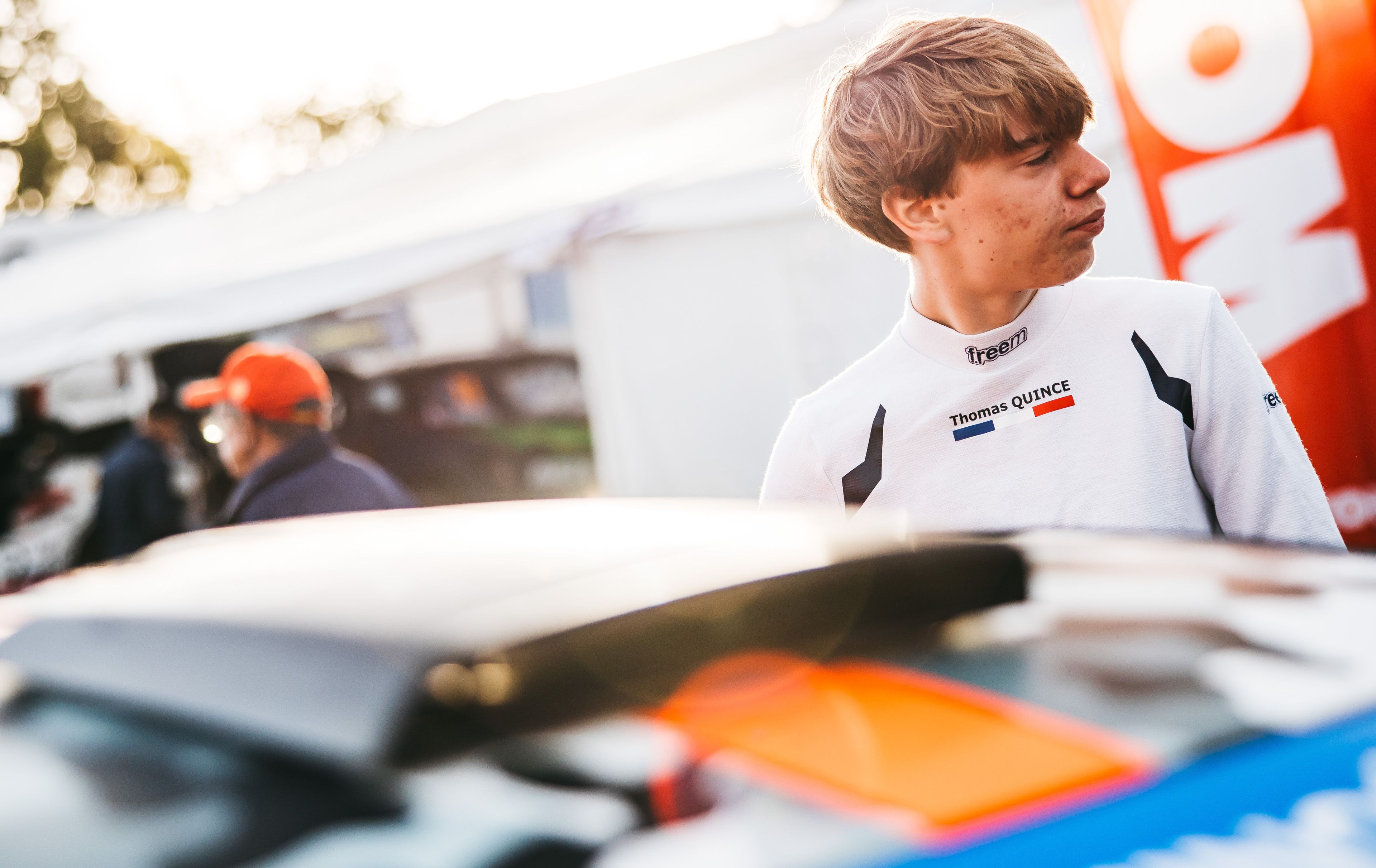 French Junior Rallycross Championship podium-finisher, Thomas Quincé