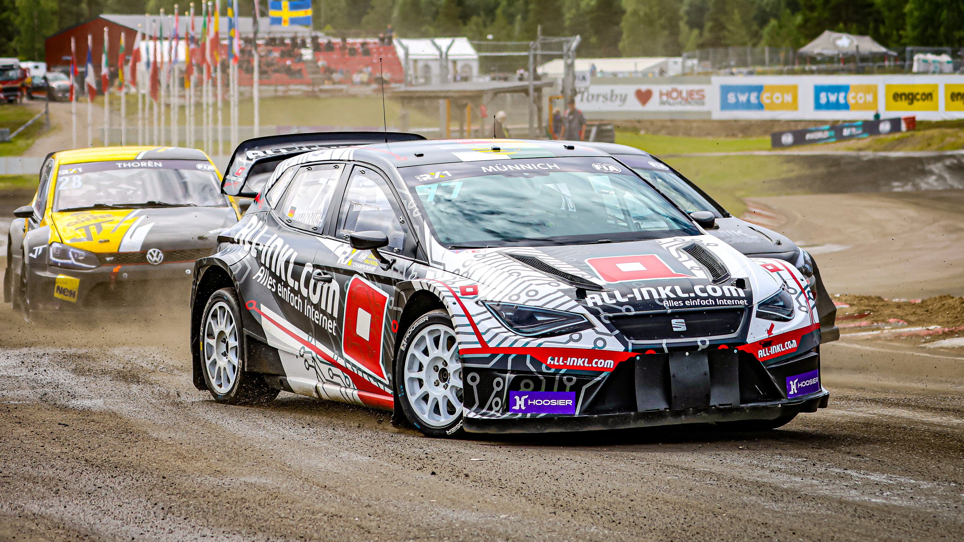 René Münnich in action in Euro RX1 at Höljes in Sweden in 2025