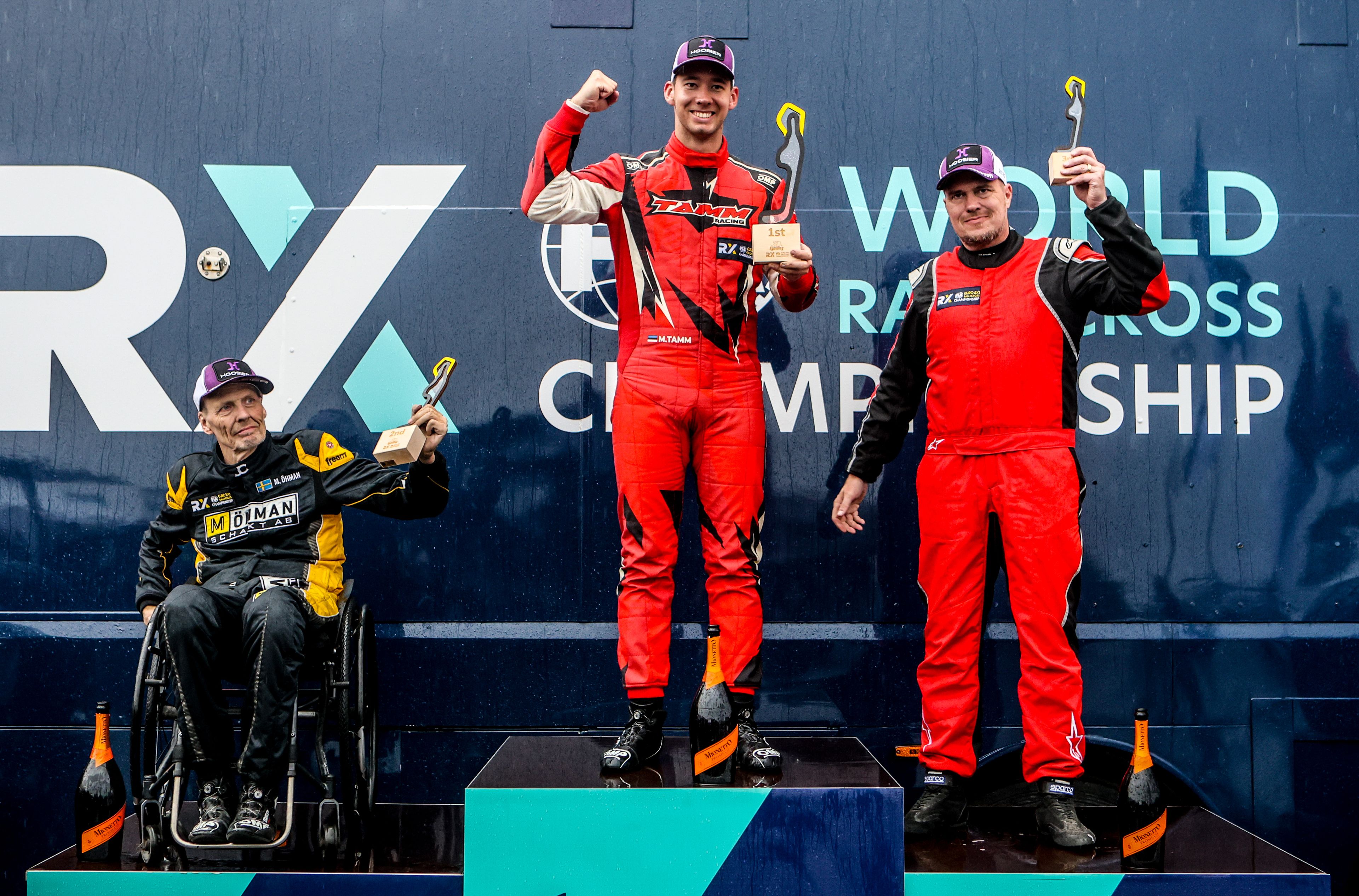The Euro RX1 podium-finishers at World RX of Finland 2025
