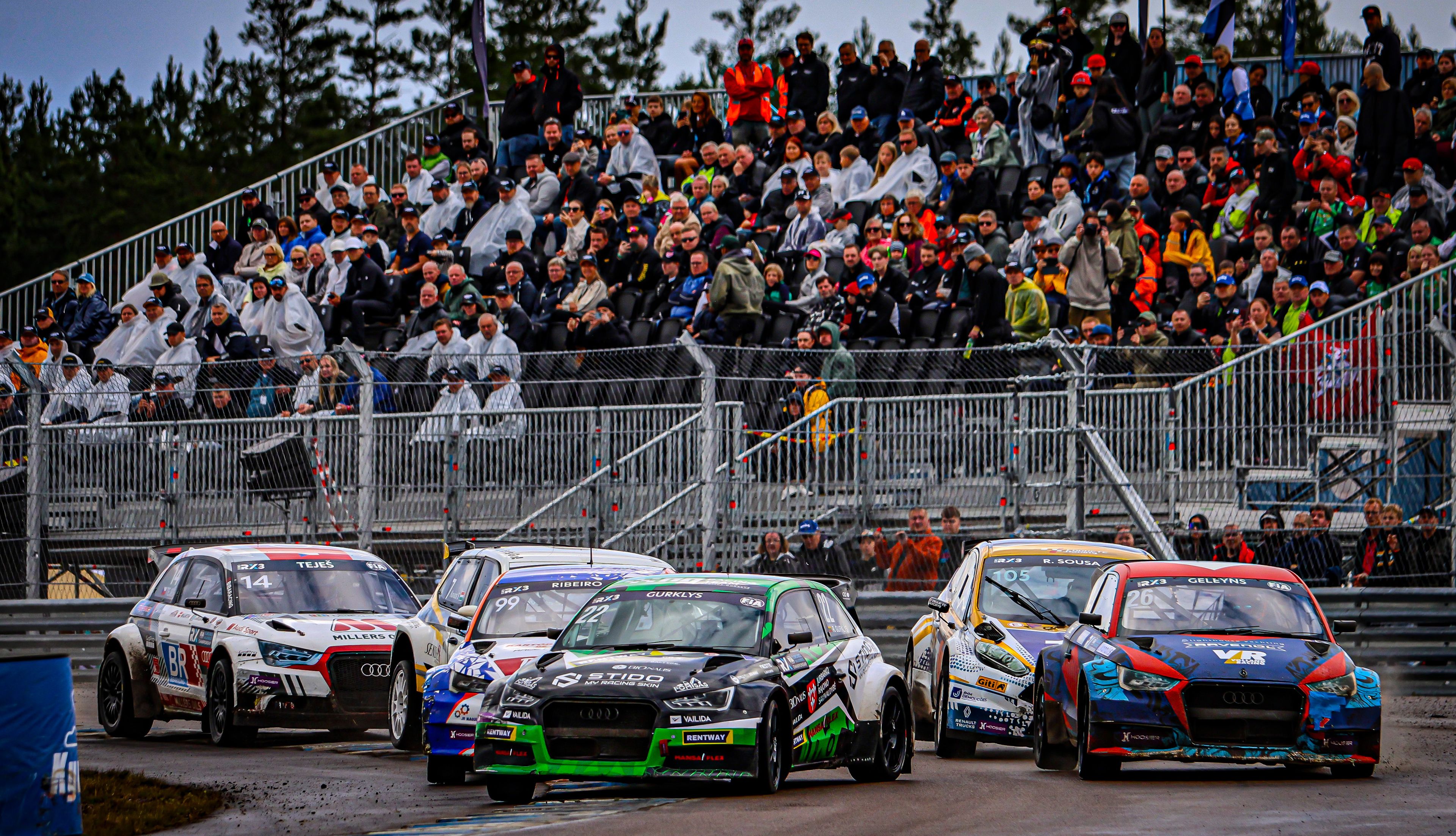 Start of the Euro RX3 Final at Finland's KymiRing, 2025