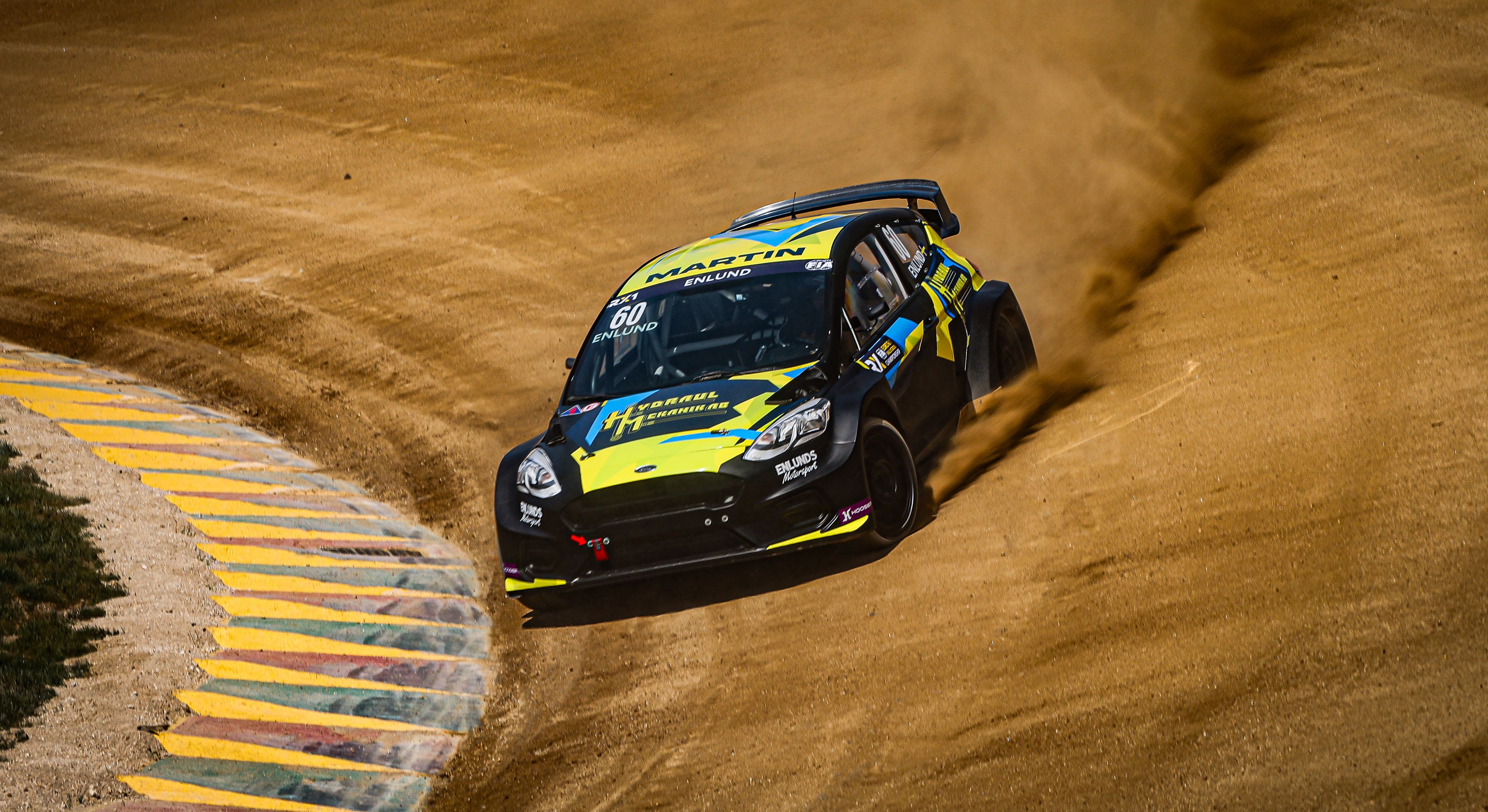 Martin Enlund in action in Euro RX1 at Lousada in Portugal in 2025