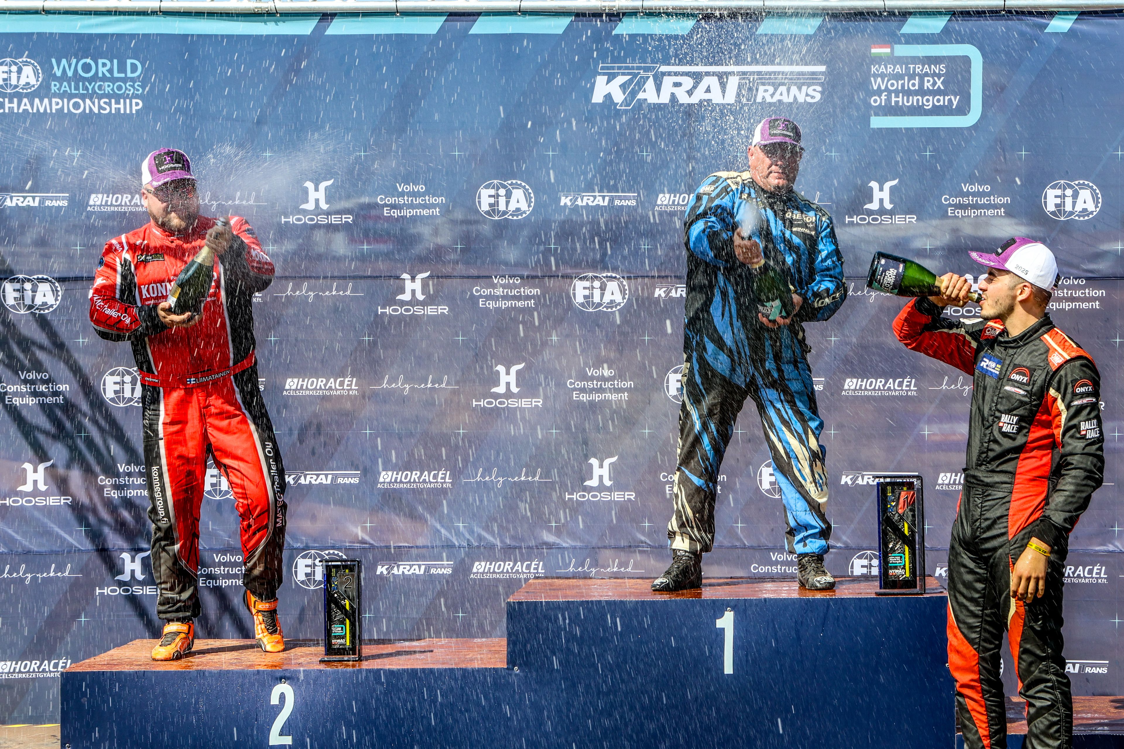 Euro RX1 podium at Kárai Trans World RX of Hungary 2025