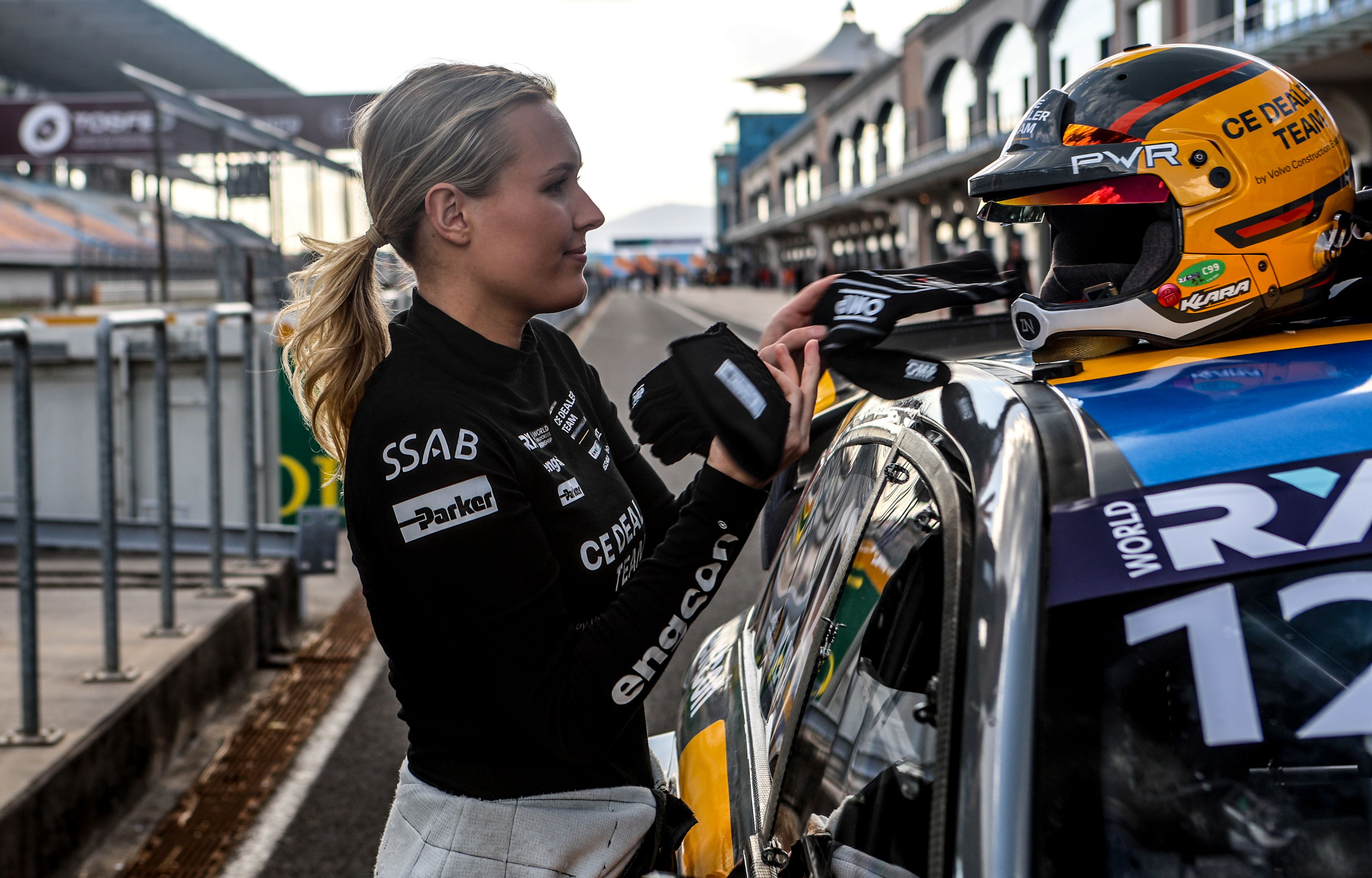 CE Dealer Team's Klara Andersson during World RX of Türkiye in Istanbul in 2025