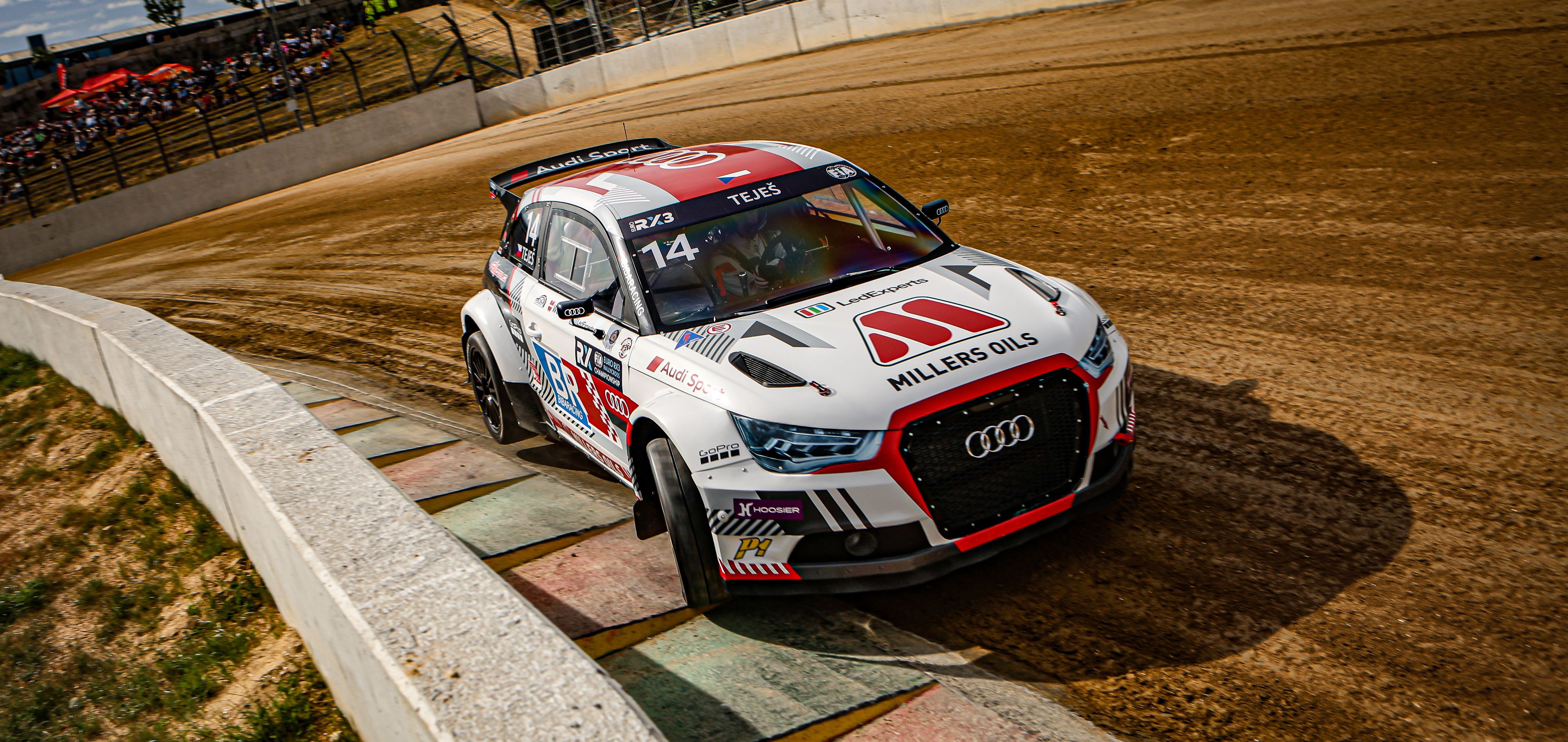 Libor Teješ in Euro RX3 action at Lousada in Portugal in 2025