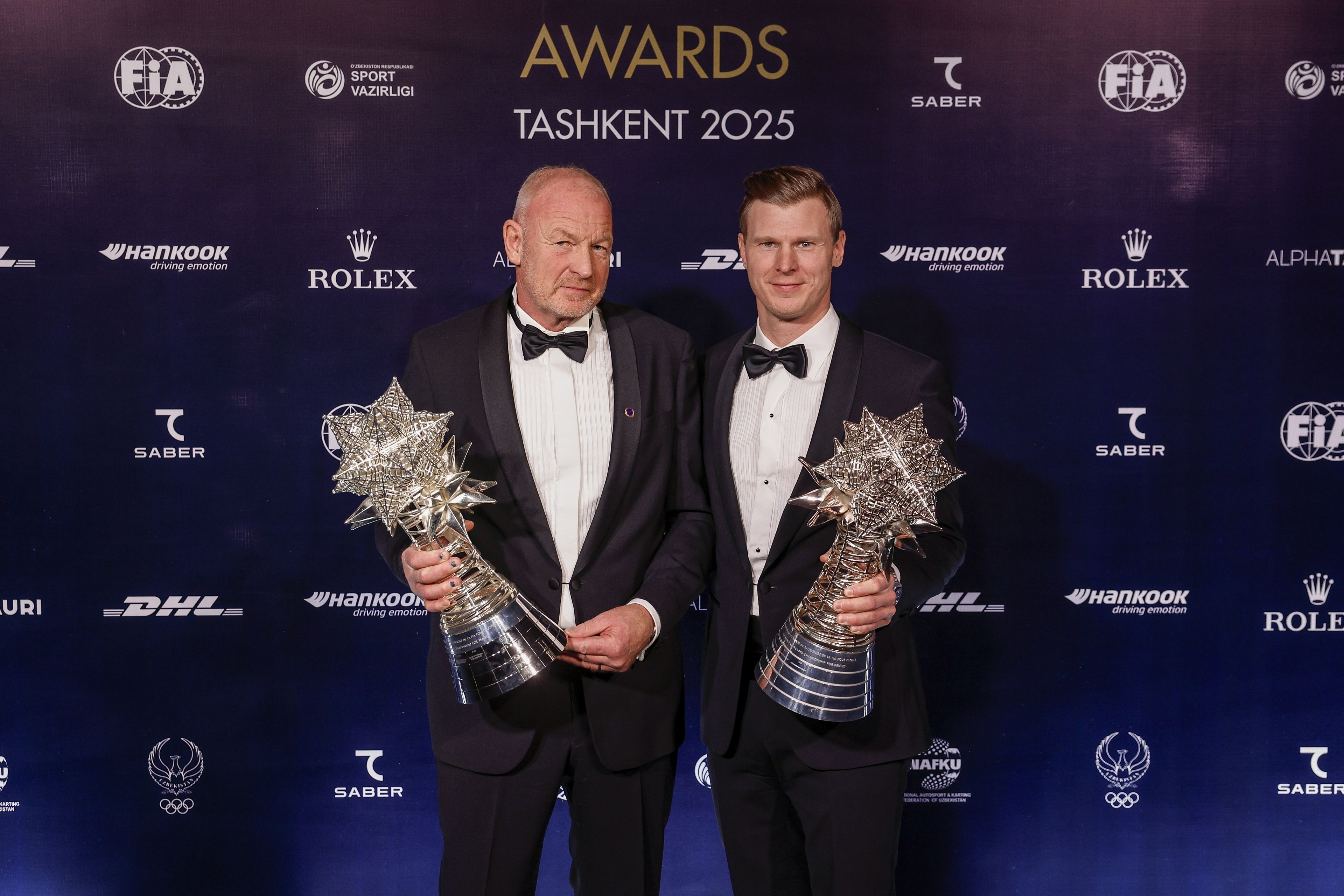 Tommy and Johan Kristoffersson during the 2025 FIA Awards Ceremony in Tashkent,  Uzbekistan