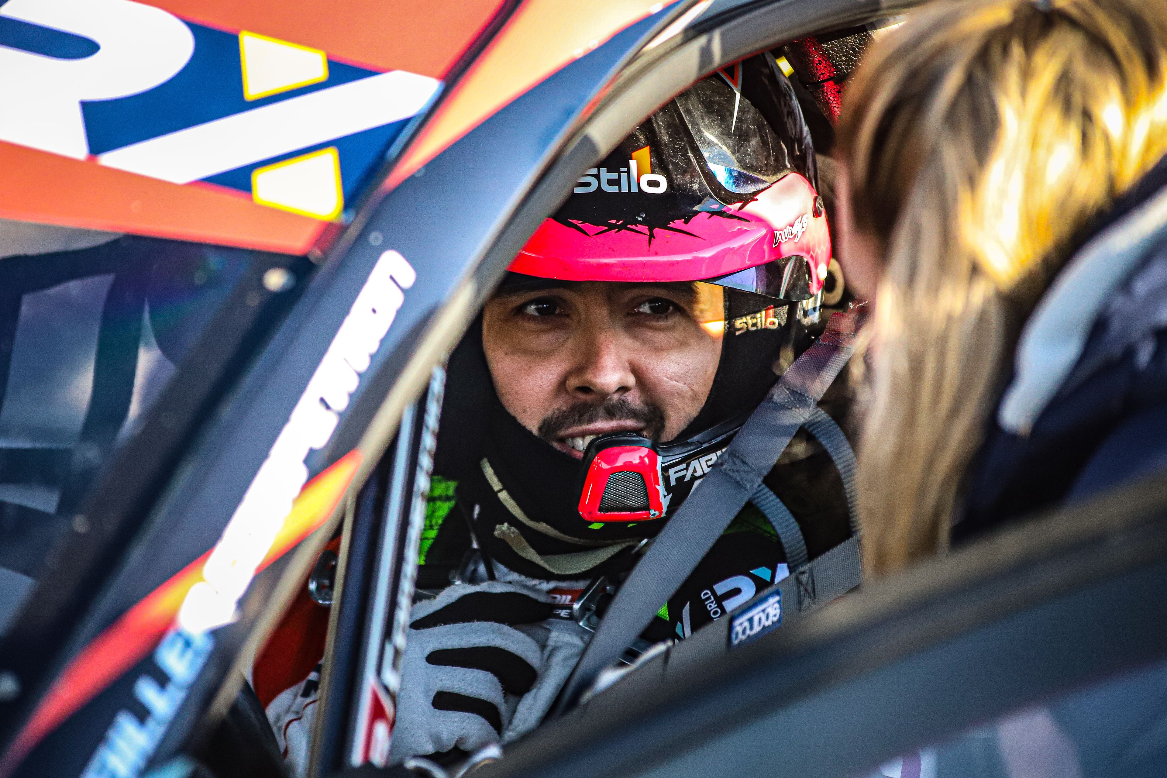 Euro RX1 Peugeot driver Fabien Pailler gives an interview in 2021