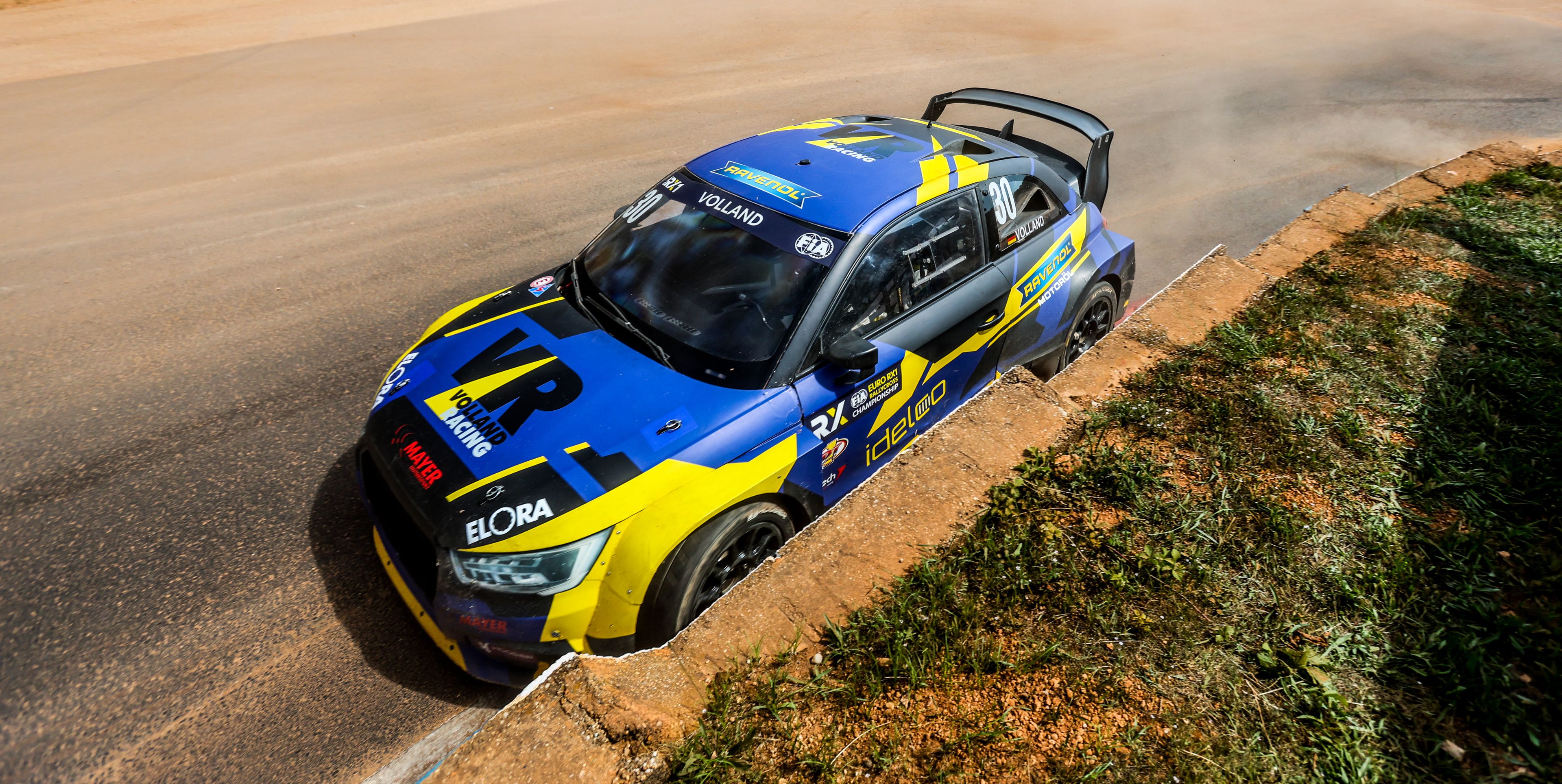 Nils Volland competing in Euro RX1 at Nyirád in Hungary in 2025