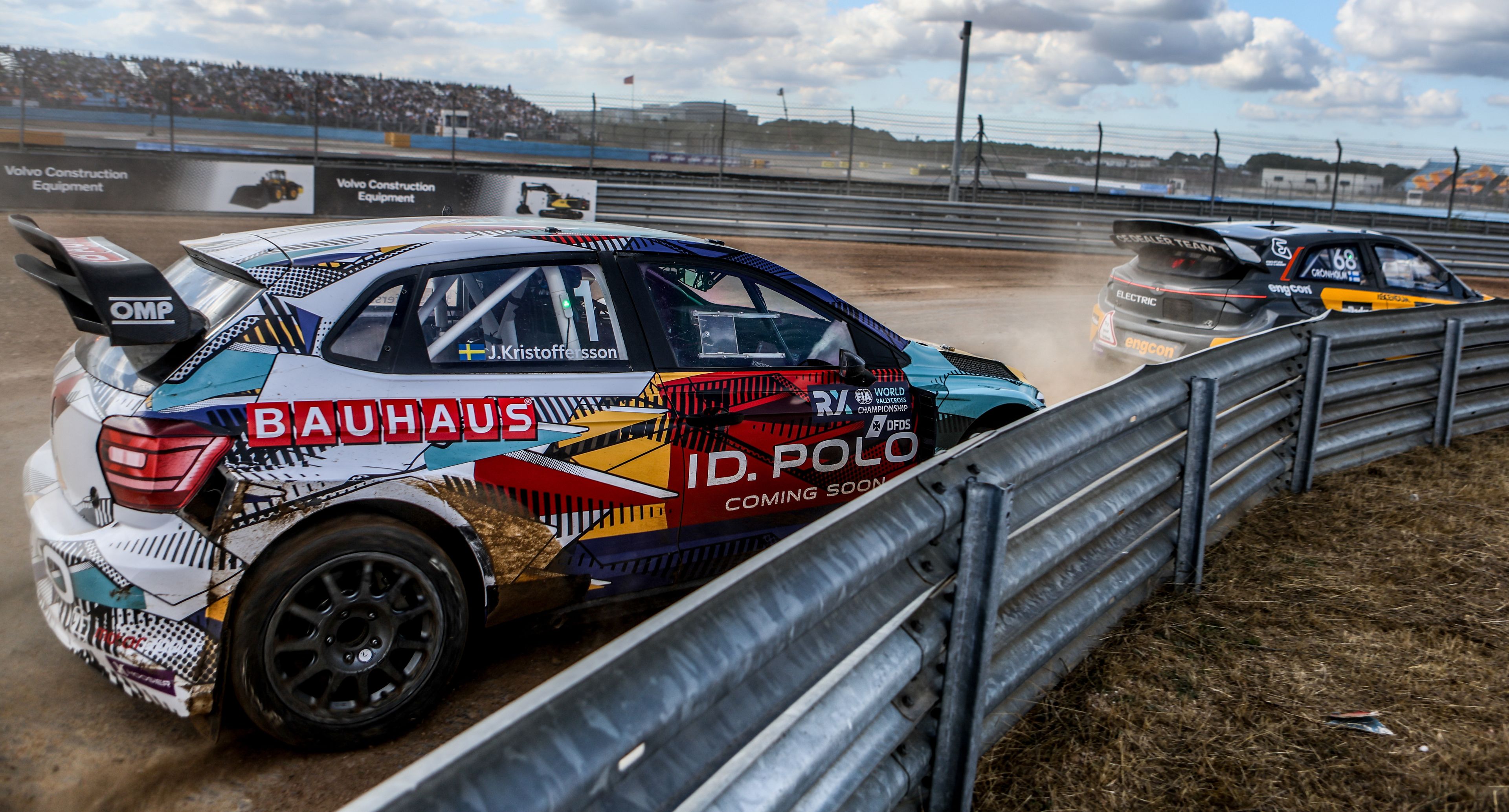 Johan Kristoffersson chases Niclas Grönholm during World RX of Türkiye in 2025