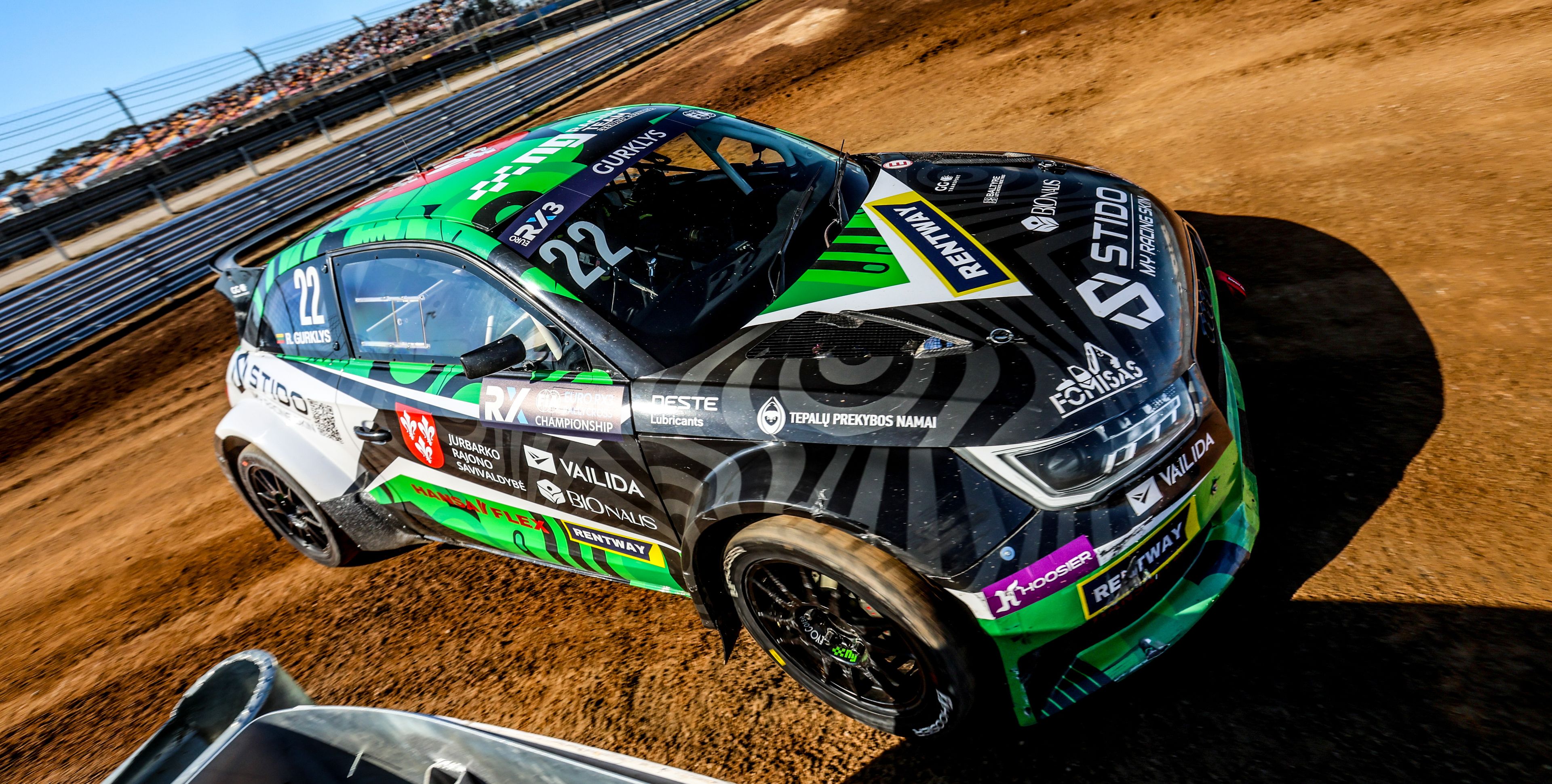 Rytis Gurklys in action in Euro RX3 in 2025