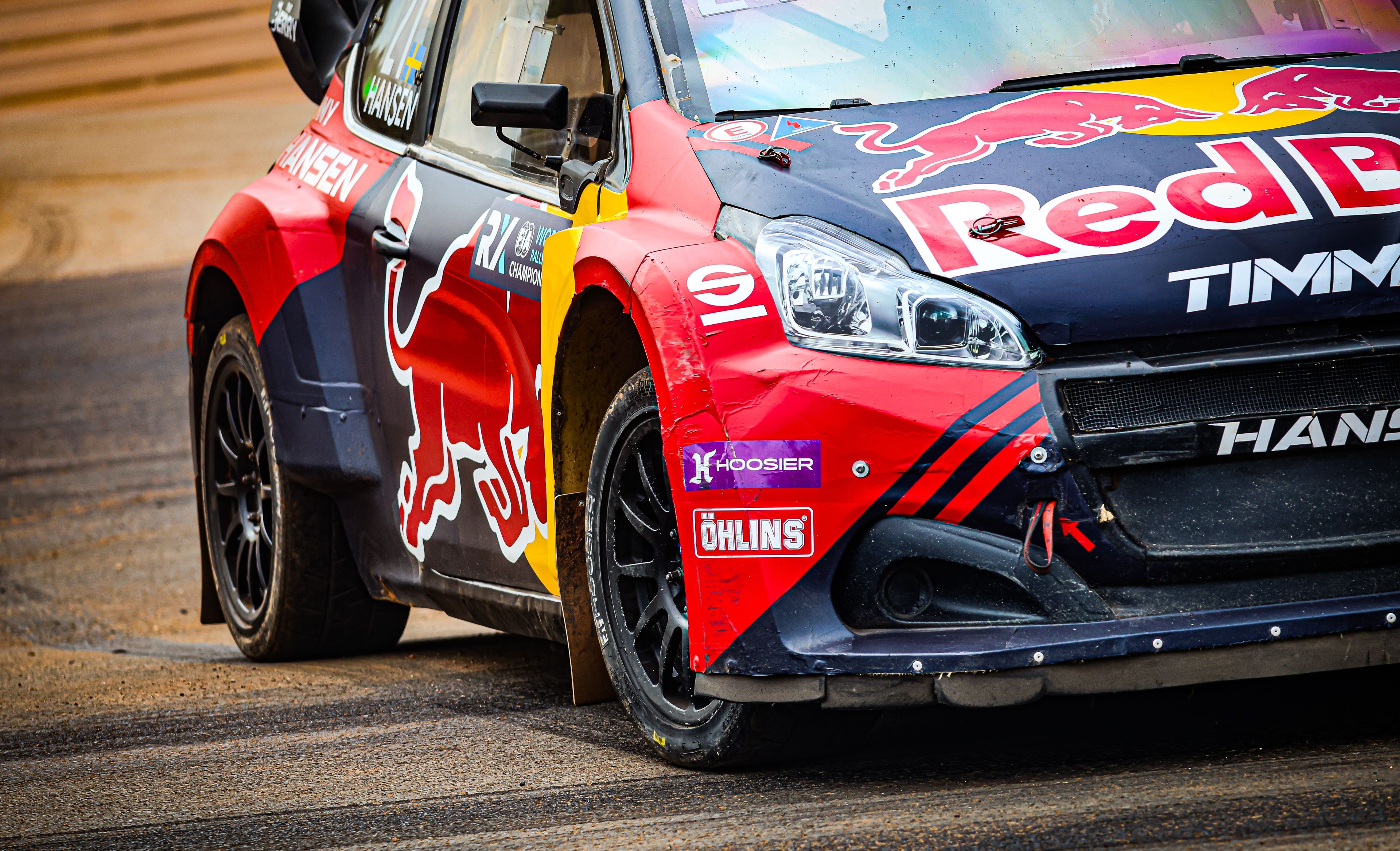 Timmy Hansen in action during World RX of Hungary in 2025