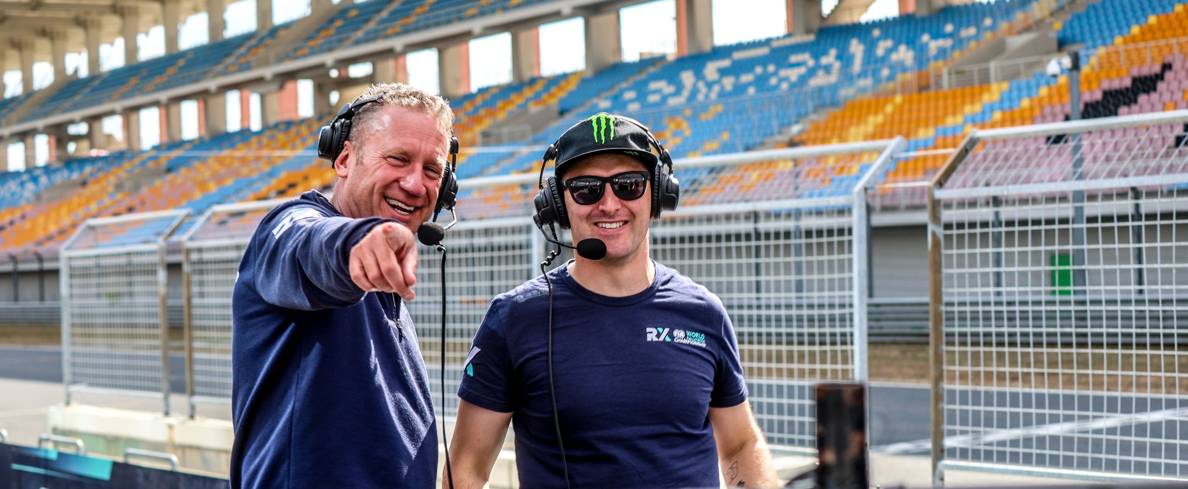 World RX commentators Andrew Coley and Andreas Bakkerud (3)