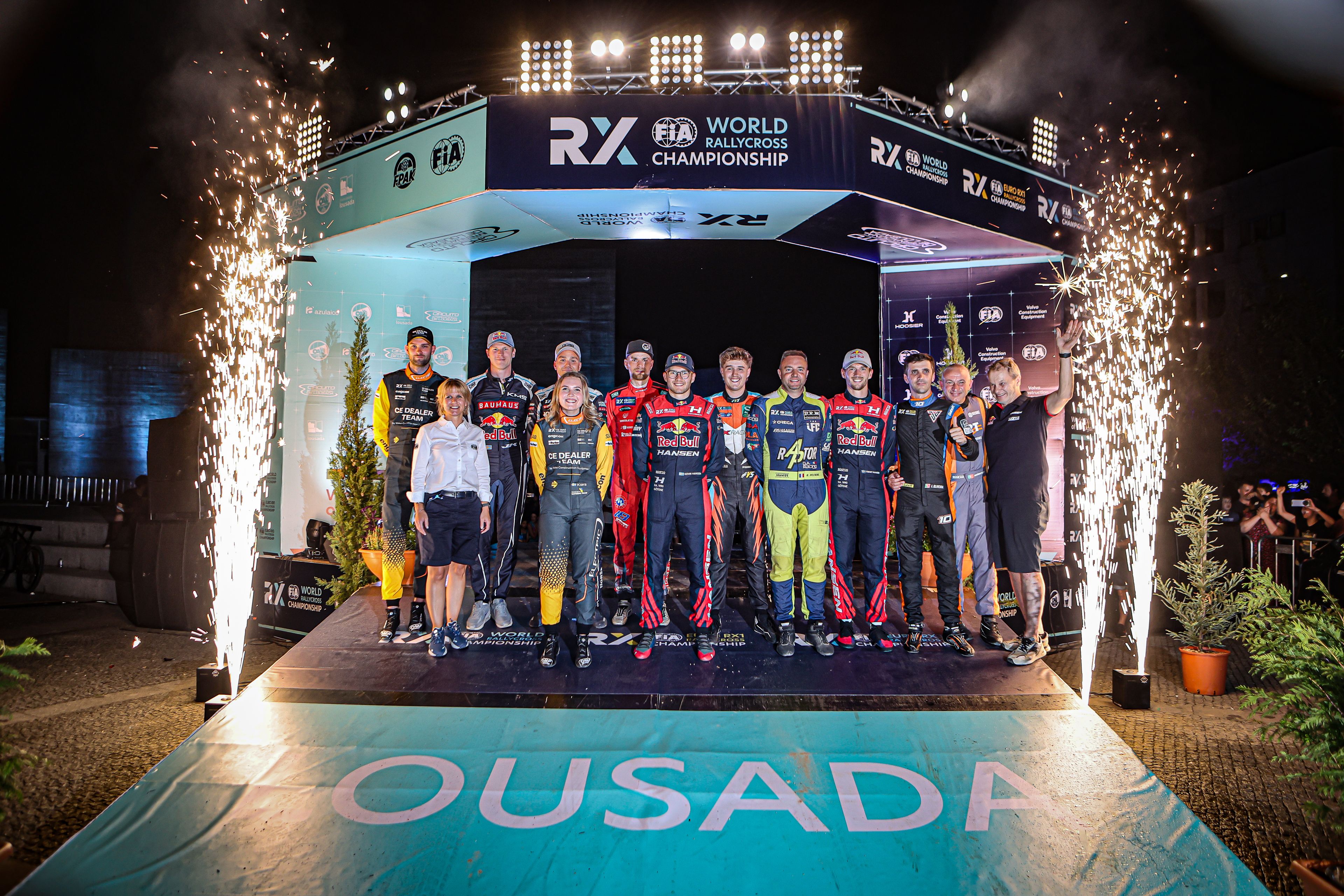 2025 World RX drivers at the ceremonial start of the World RX of portugal