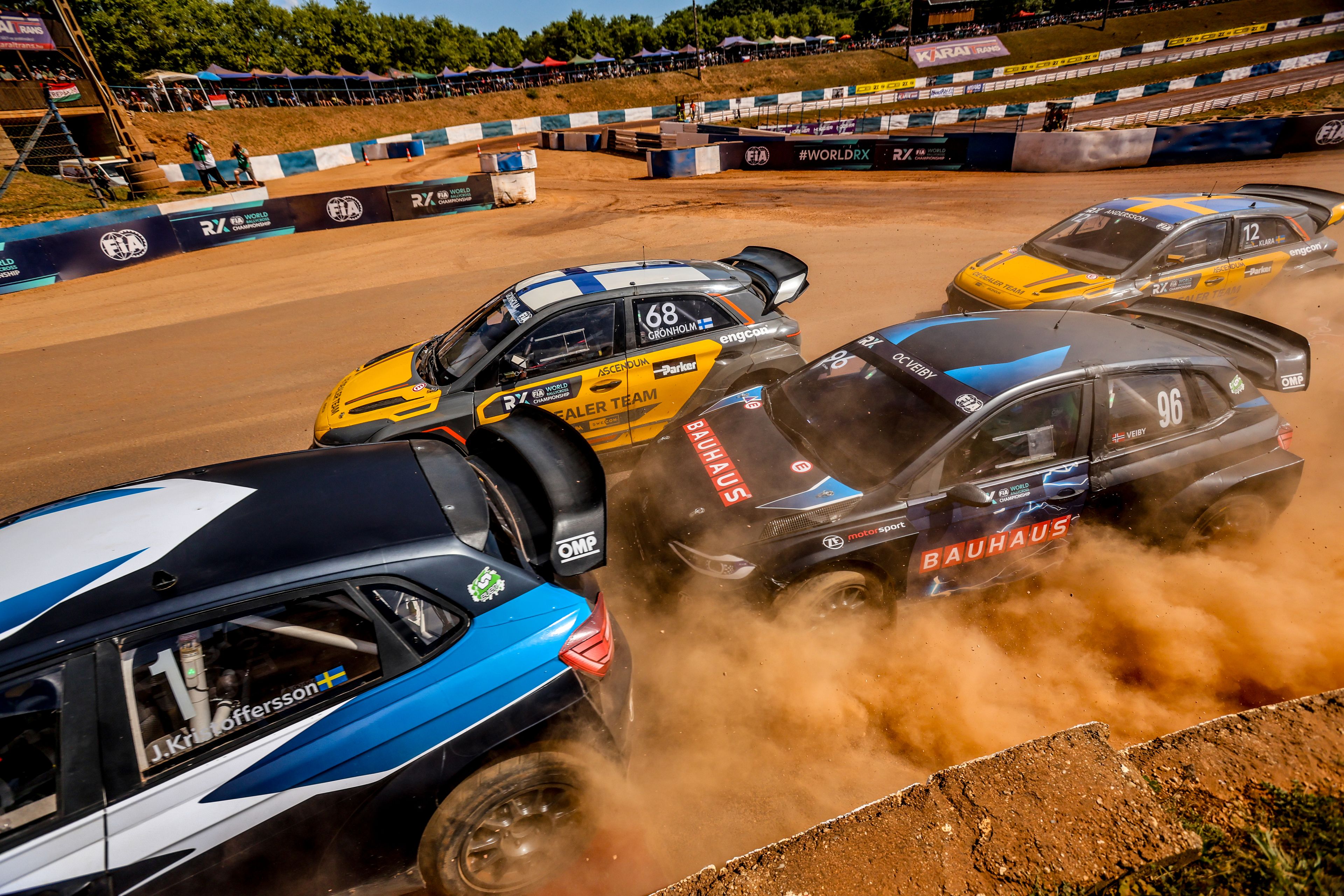 World RX action at Nyirád in Hungary in 2025