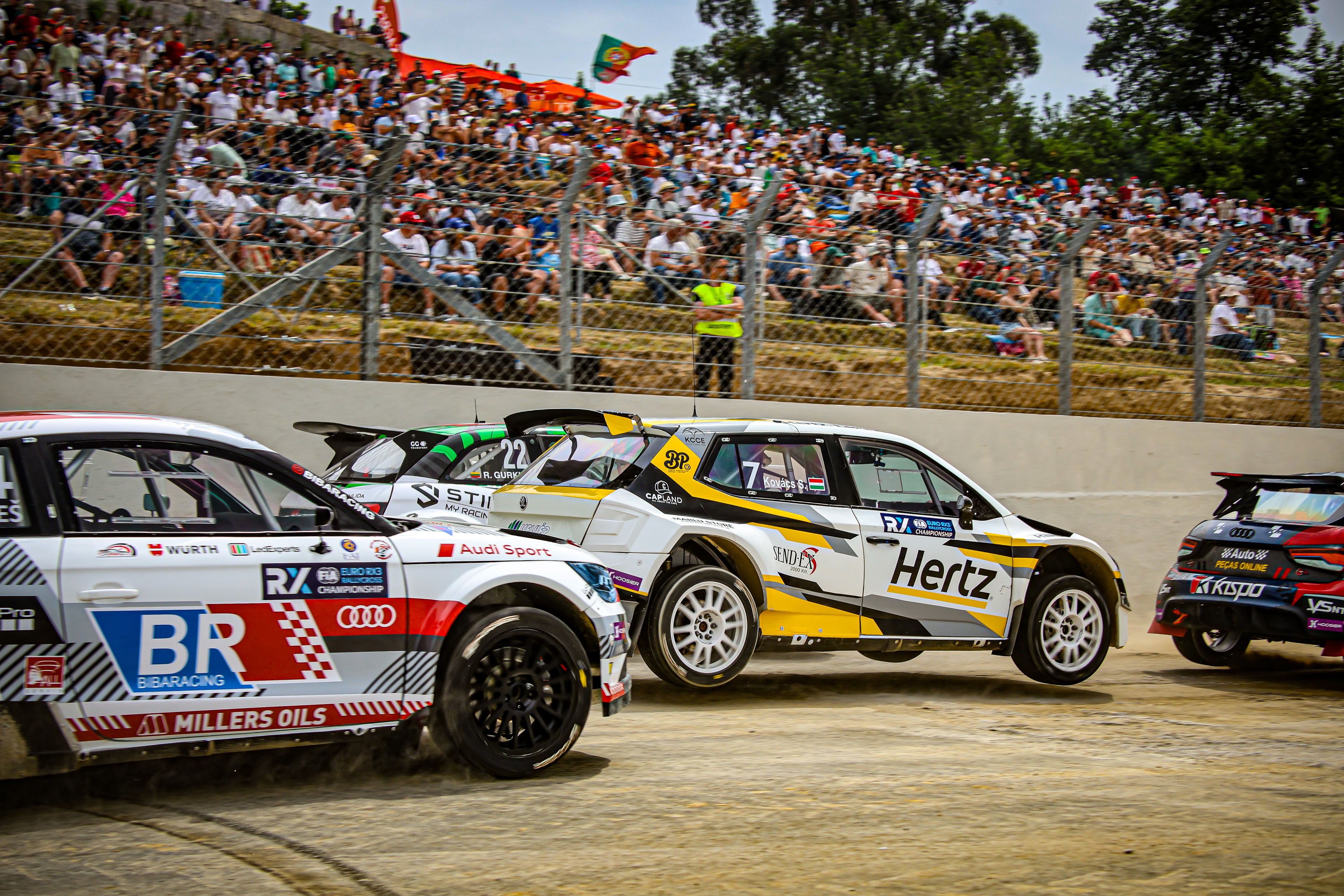 Sámuel Kovács in action in Euro RX3 at Lousada in Portugal in 2025