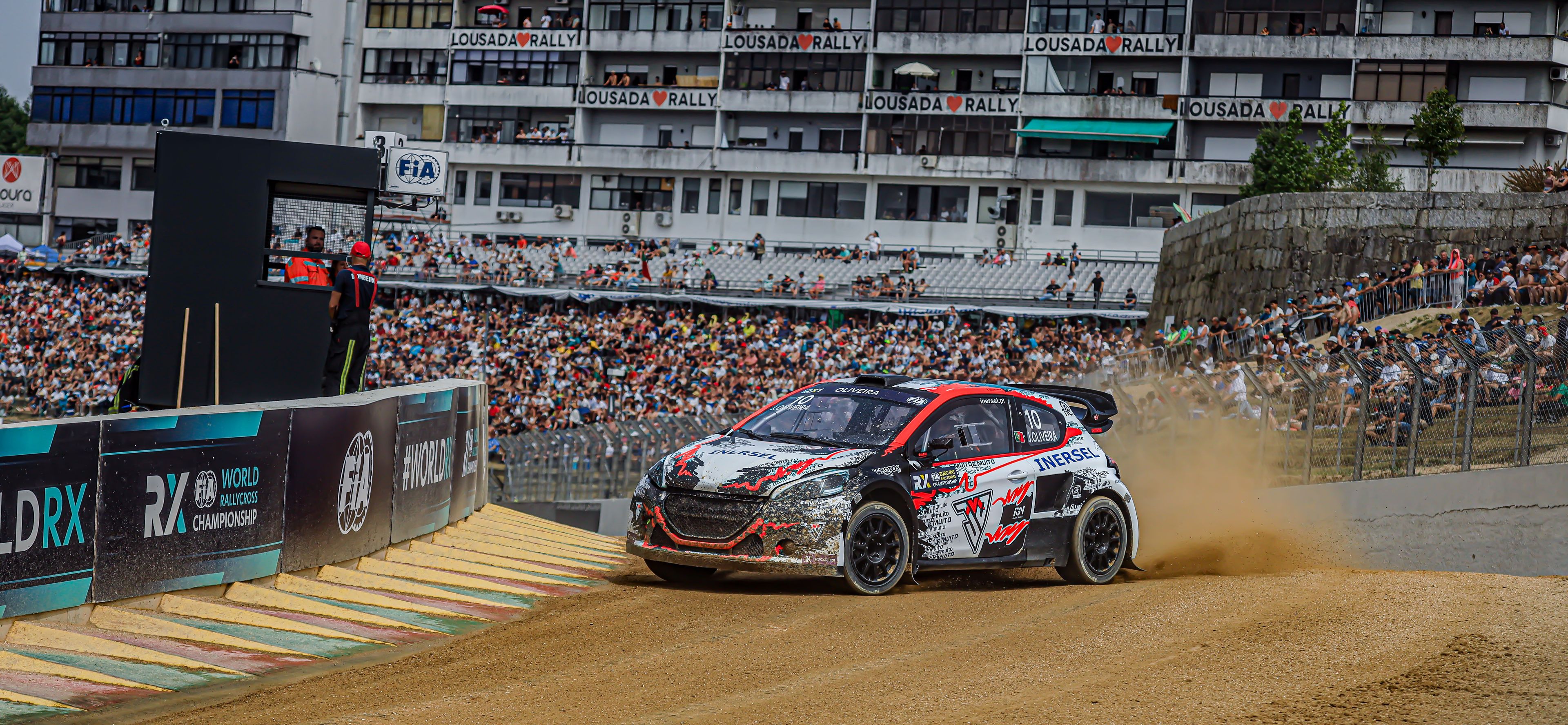 José Oliveira in action in Euro RX1 on home soil at Lousada in Portugal in 2025