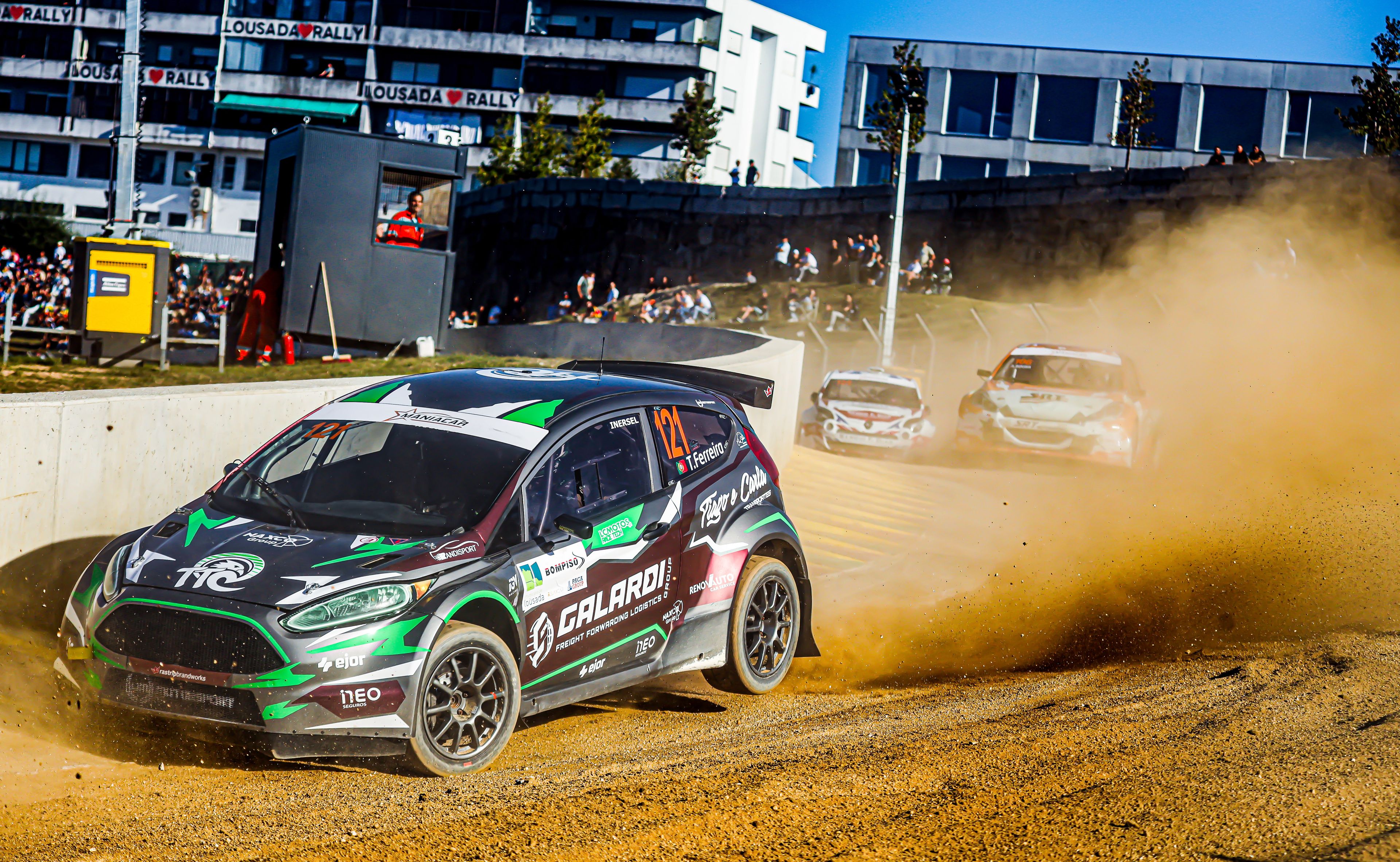 Tiago Ferreira in action at Lousada in Portugal