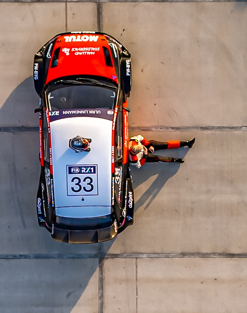 Ulrik Linnemann with the Volkswagen Polo he will drive in Euro RX1 in 2026