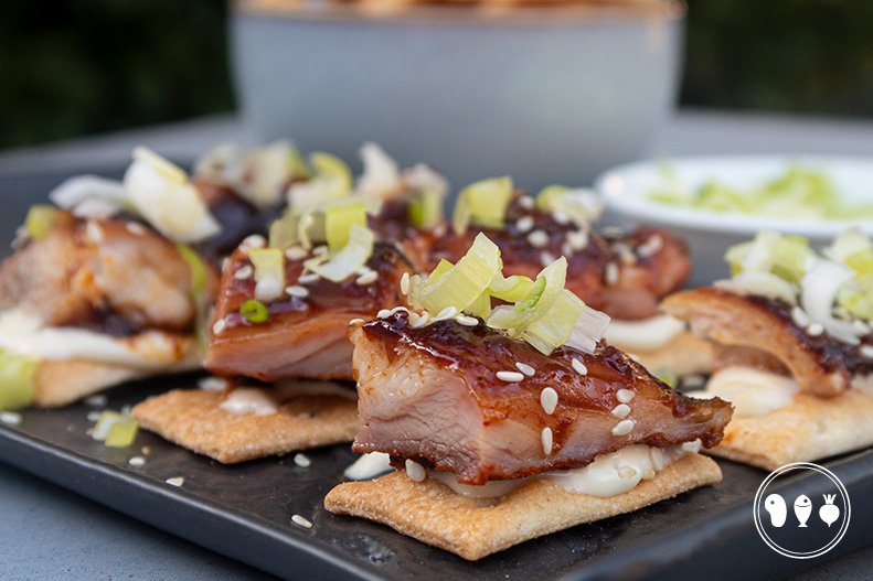 Kip Teriyaki snacks met limoenmayonaise