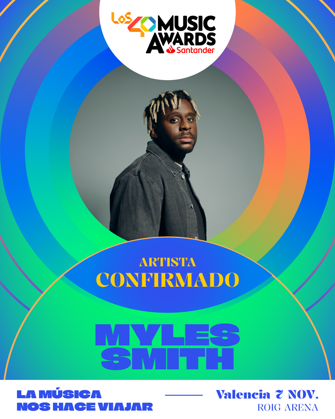 Myles Smith, nuevo confirmado de LOS40 Music Awards Santander 2025