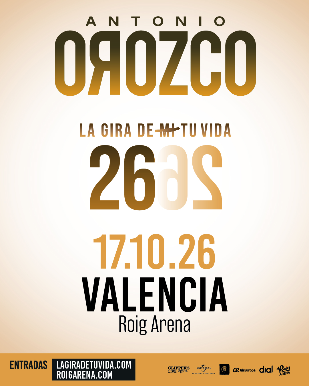 Anuncio Concierto Antonio Orozco