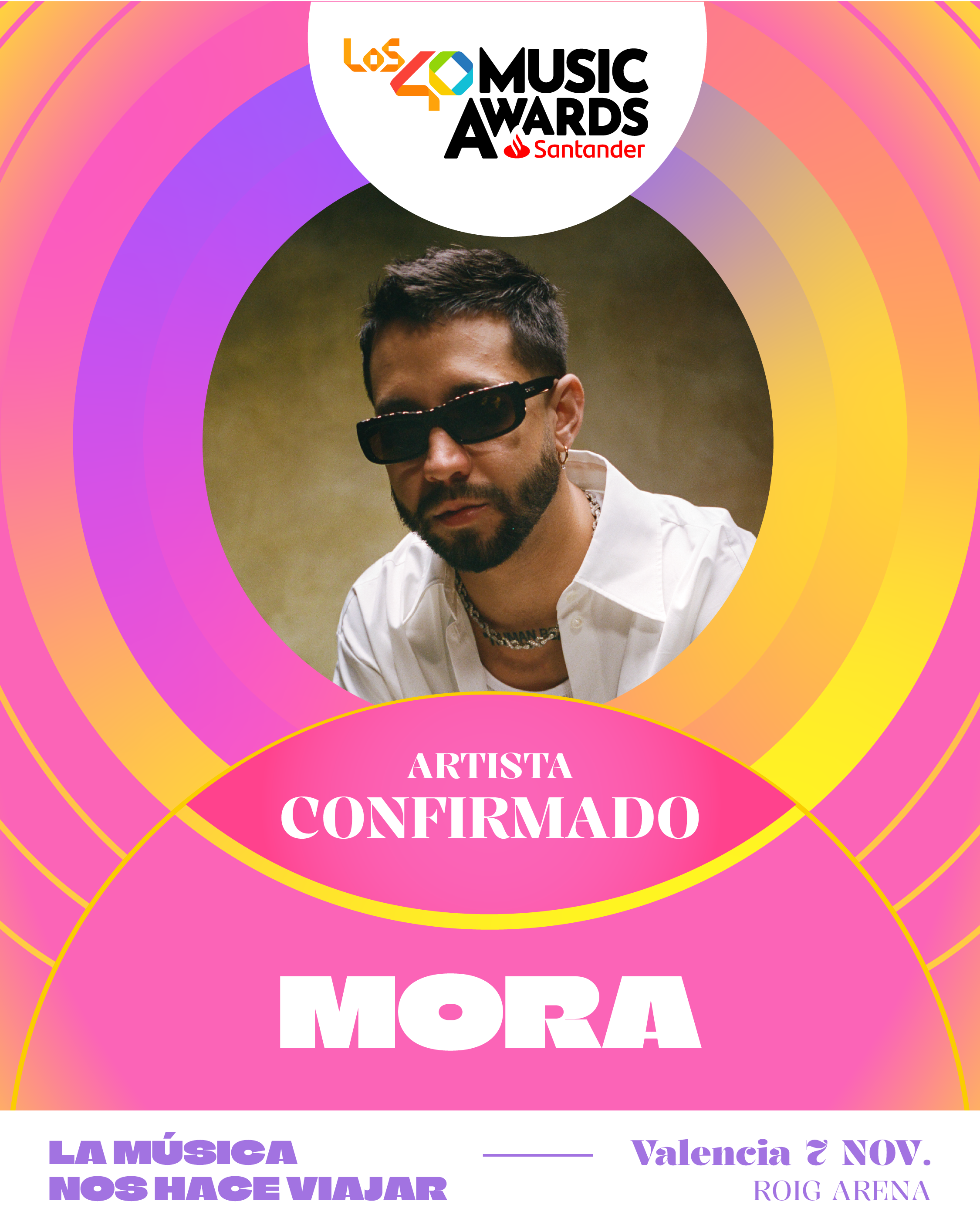 Anuncio Mora y De la Rose LOS40 Music Awards